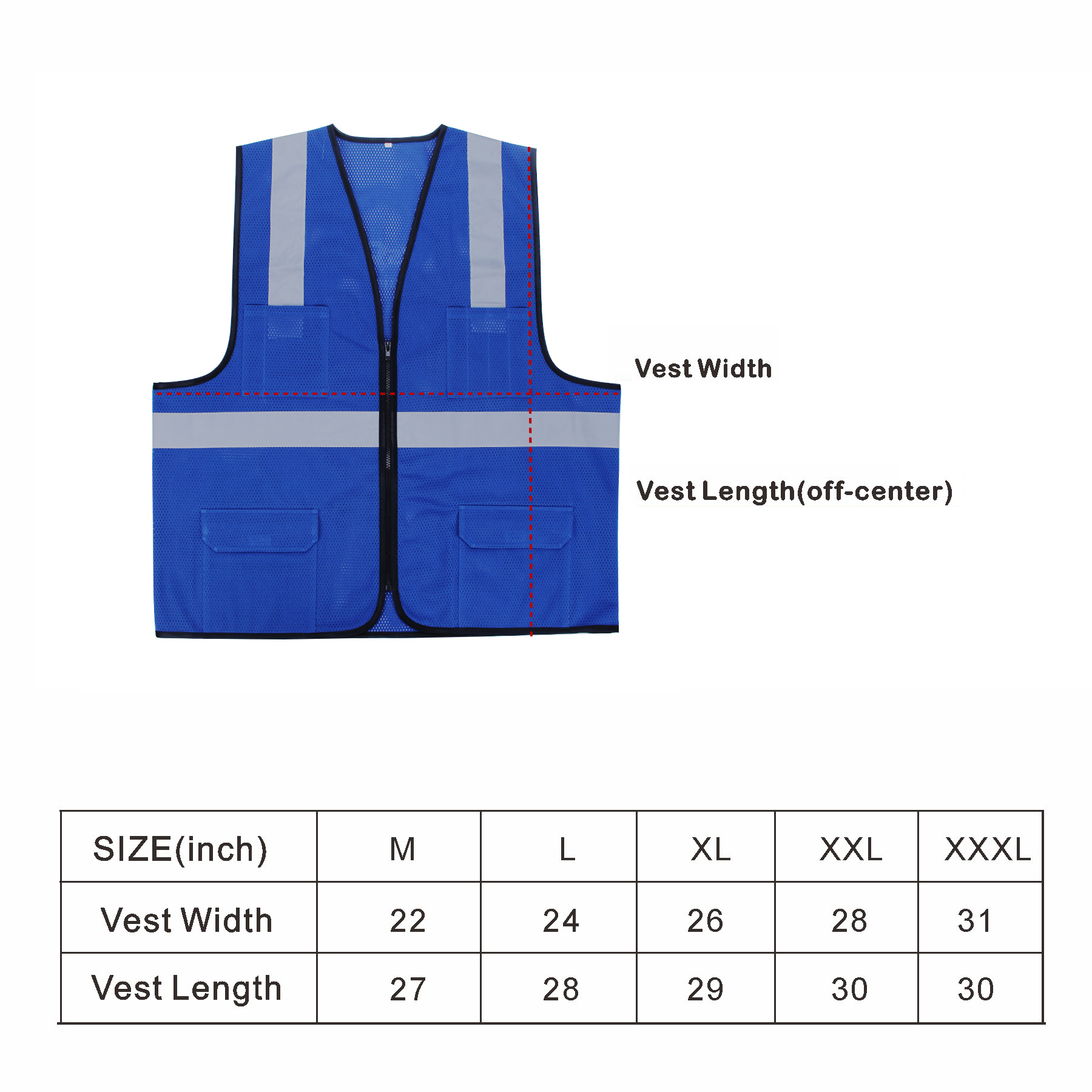 4-Pocket High-Visibility Safety Vest