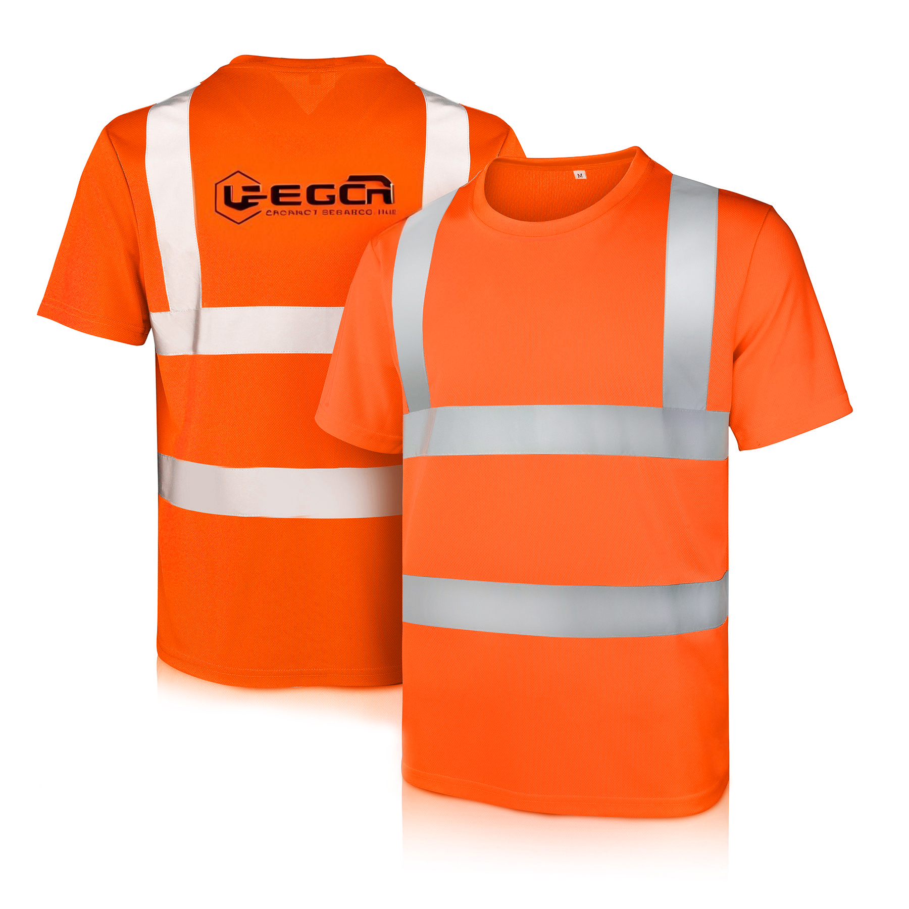 Dual-Reflective Stripes Safety T-Shirt