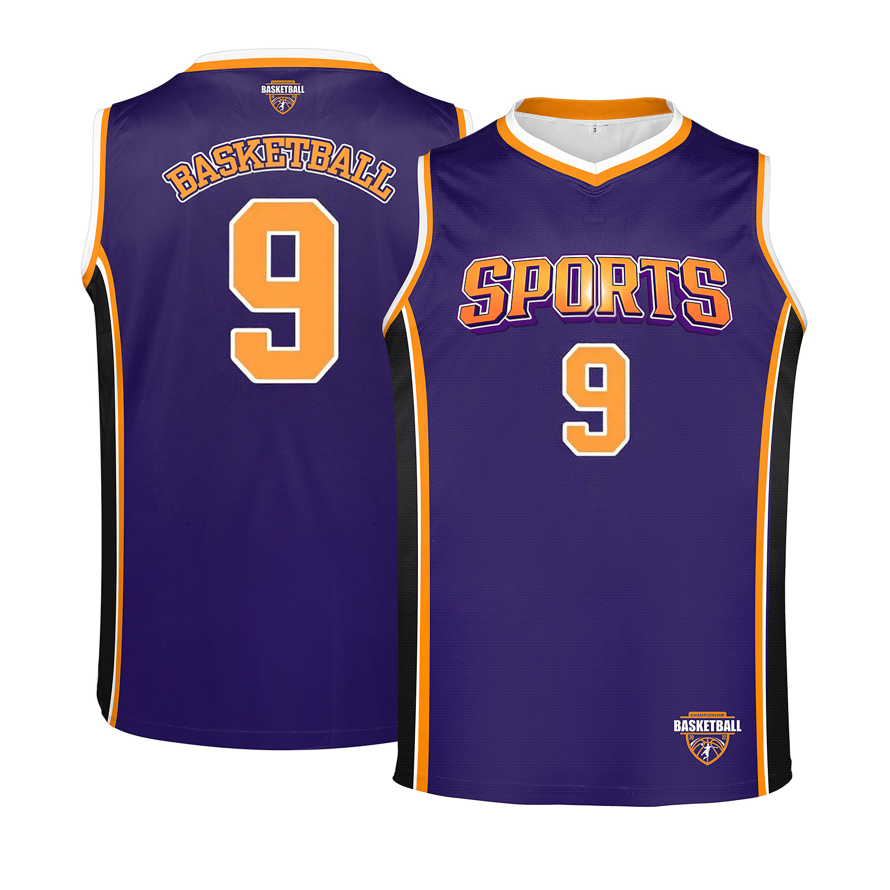 Custom Full-Color Sublimated Basketball Jersey