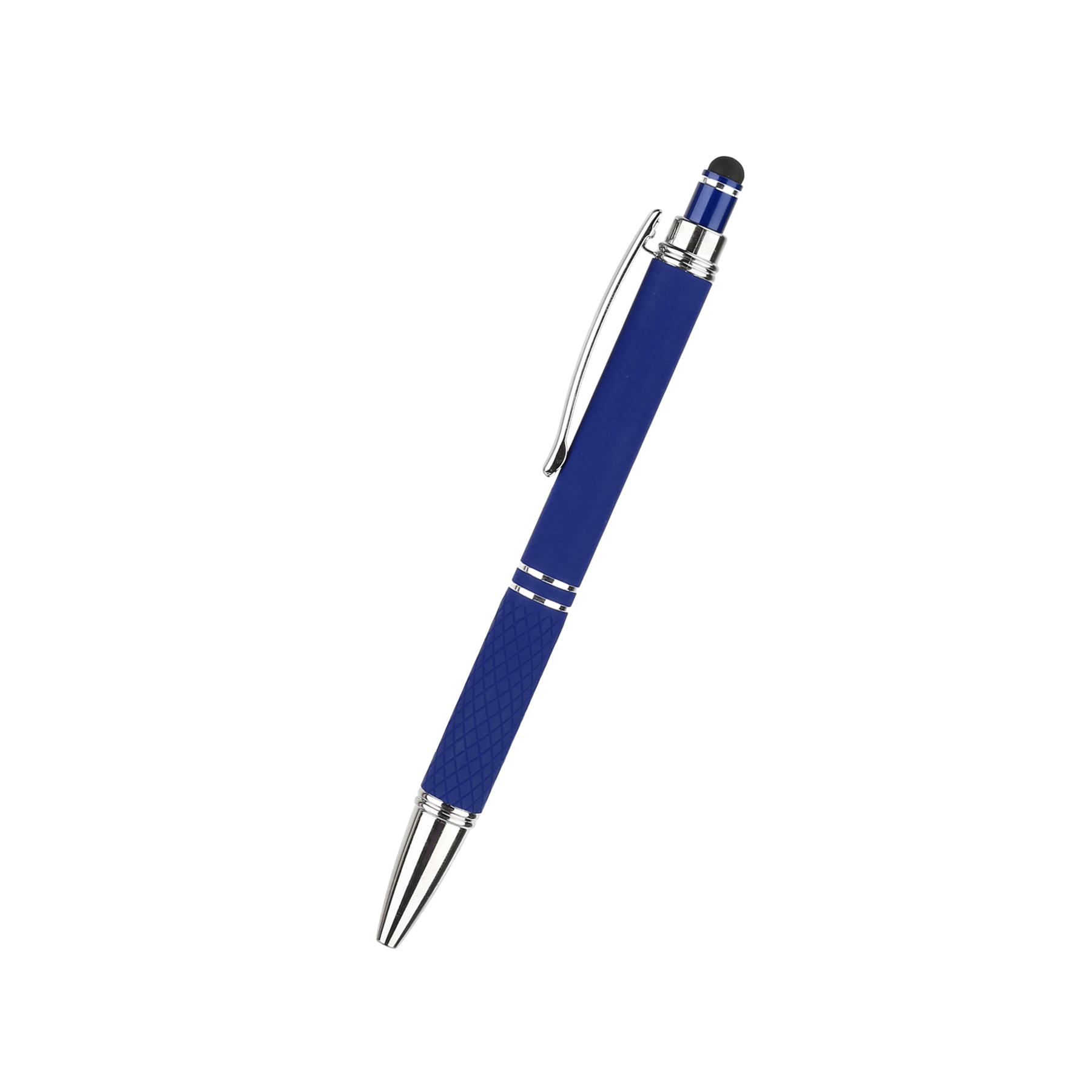 Metal ballpoint pen with stylus