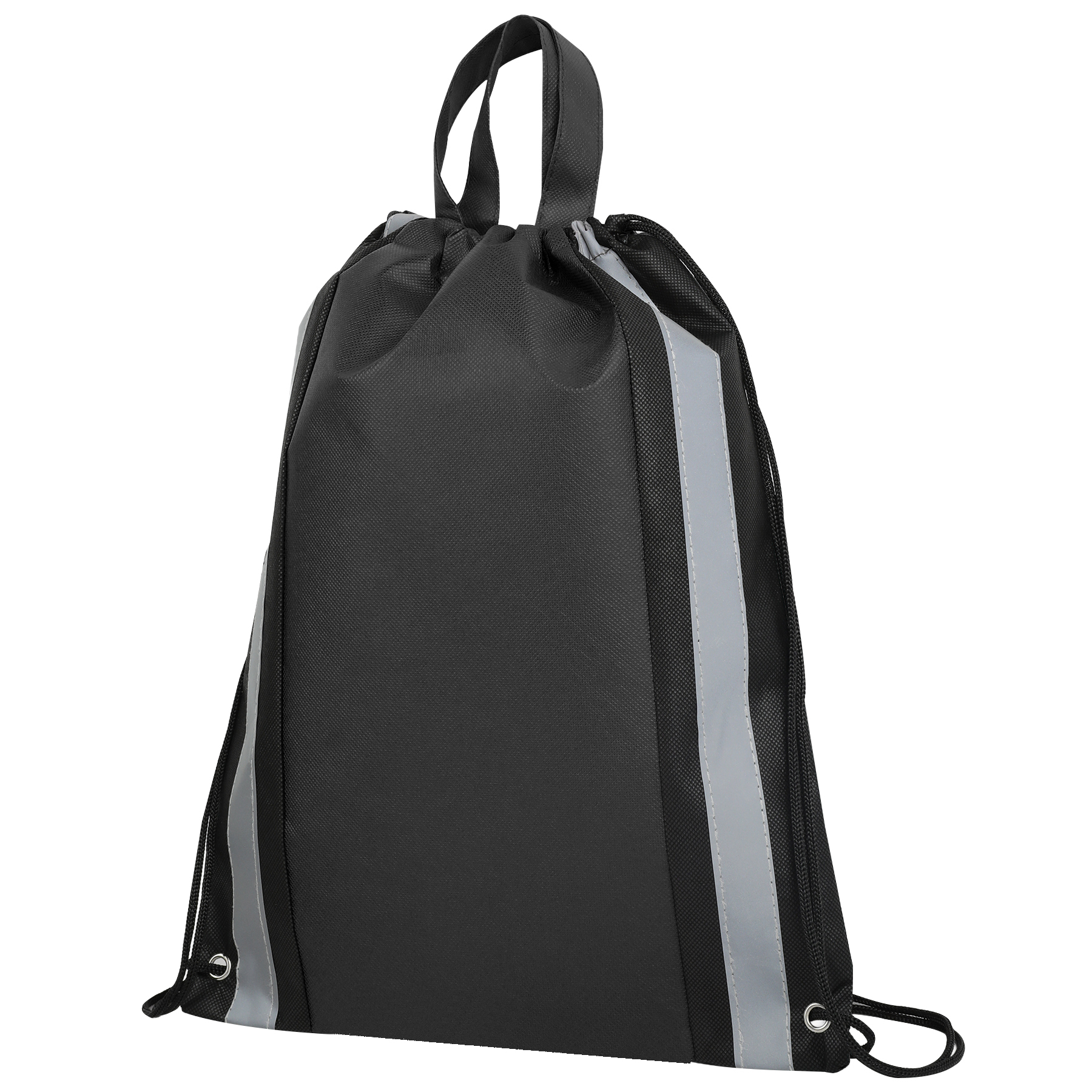 Reflective Strip Non-Woven Drawstring Bag