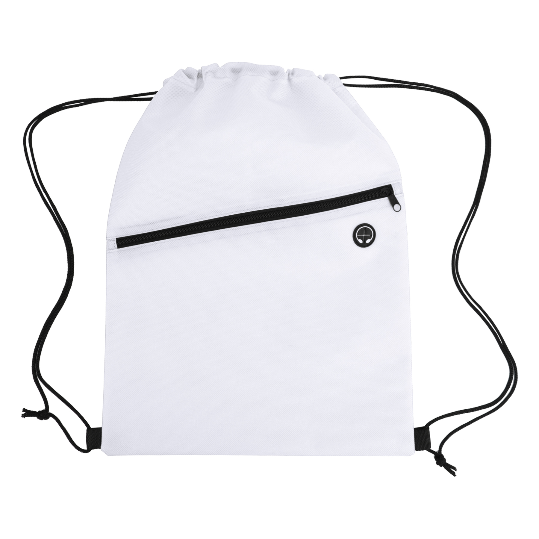 Non-Woven Drawstring Bag with Headphone Port