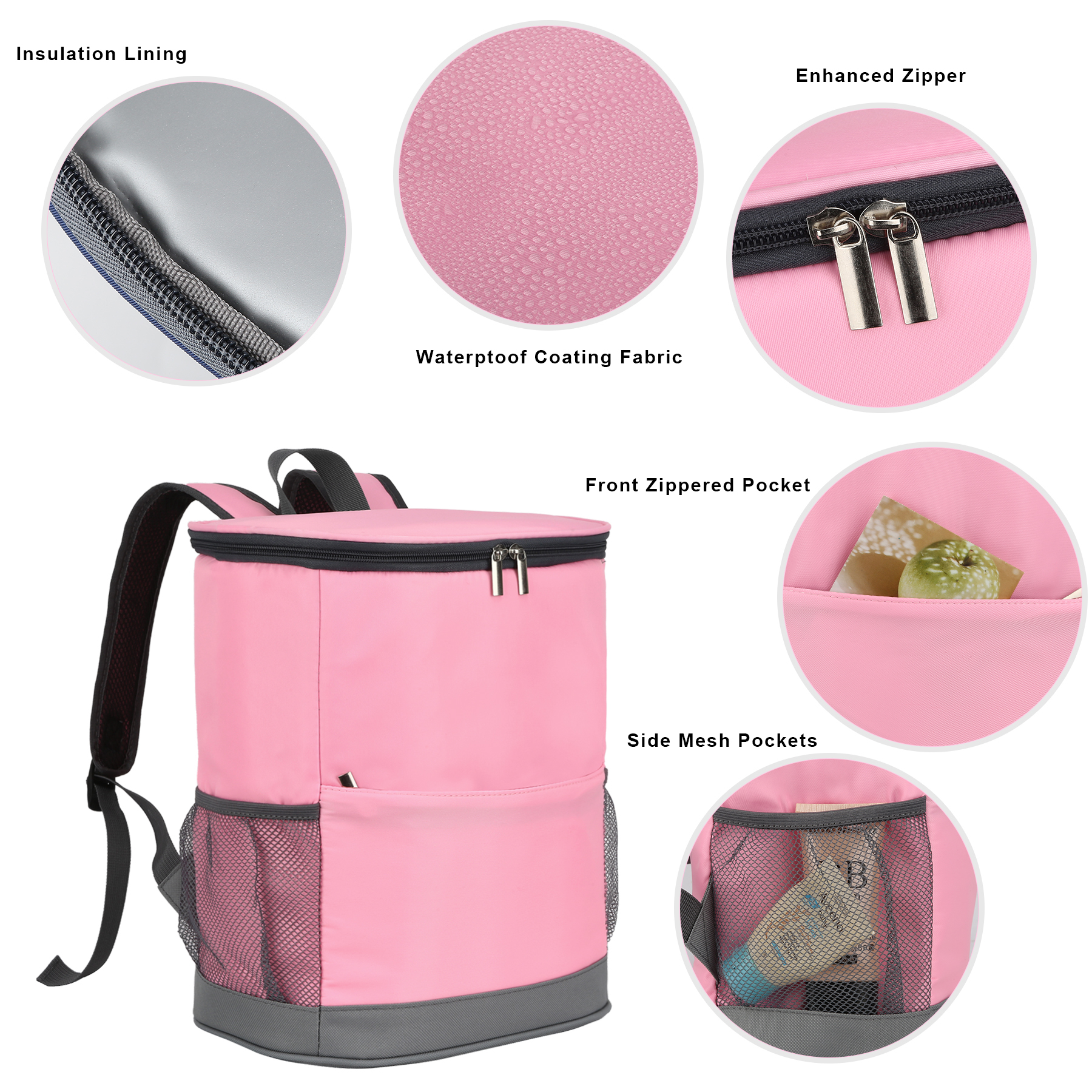 Noah 16-Can Insulated Backpack Cooler