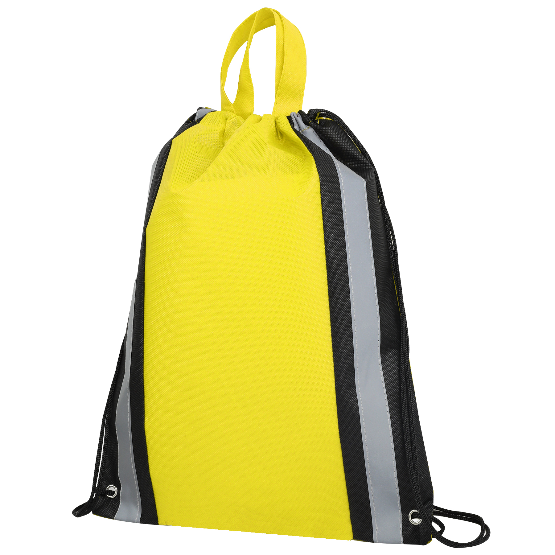 Reflective Strip Non-Woven Drawstring Bag