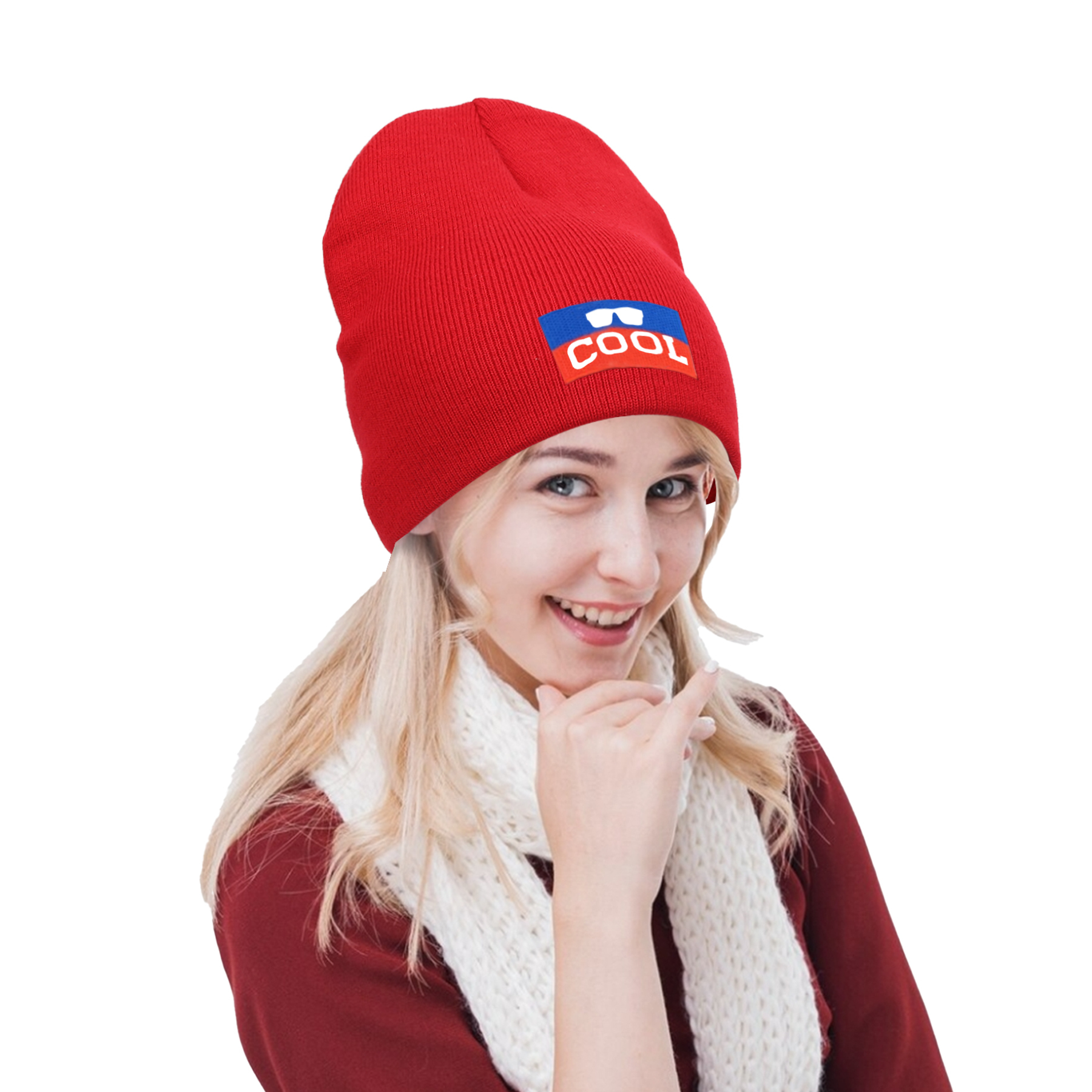Double-Layer Knit Beanie