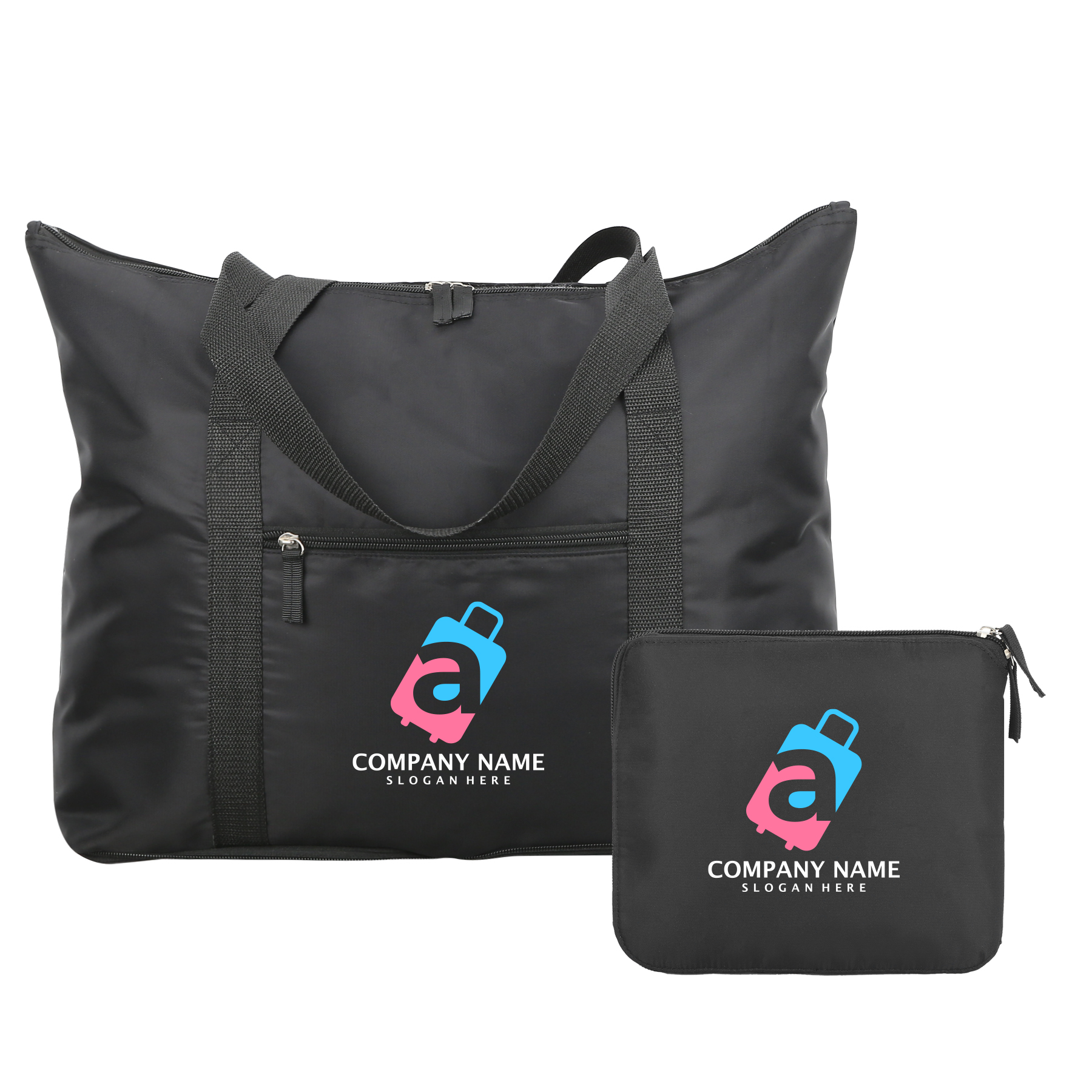 Foldable Polyester Duffel Tote Bag