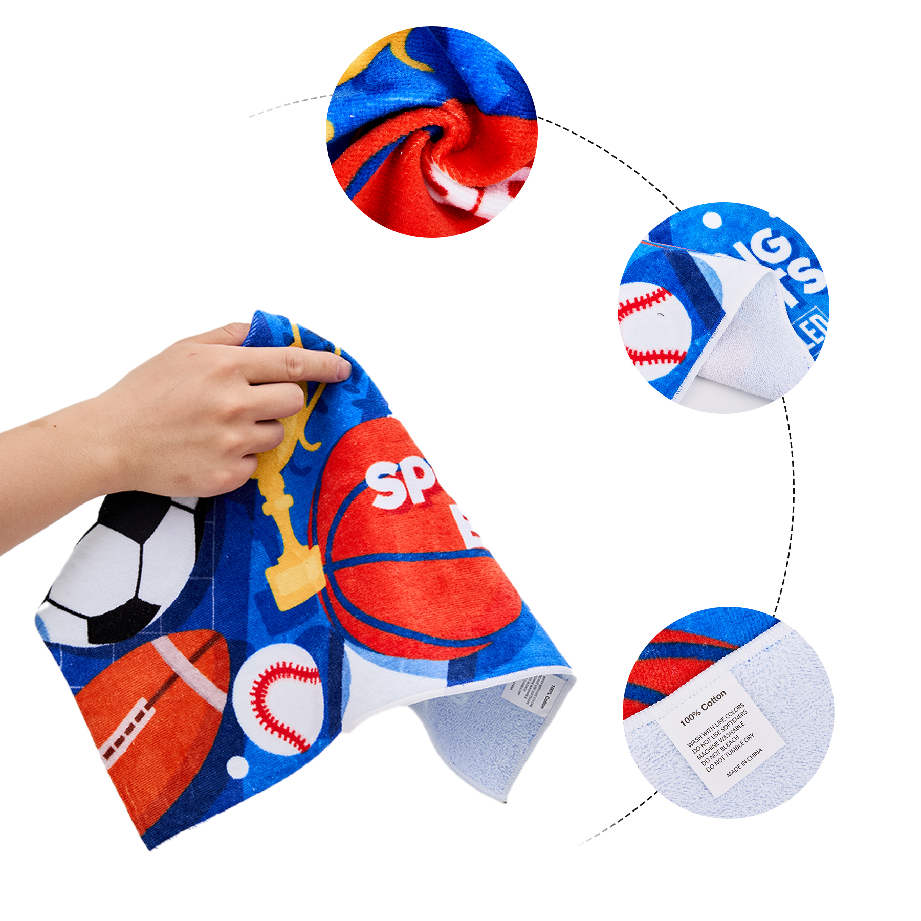 400GSM Cotton Towel for Rally