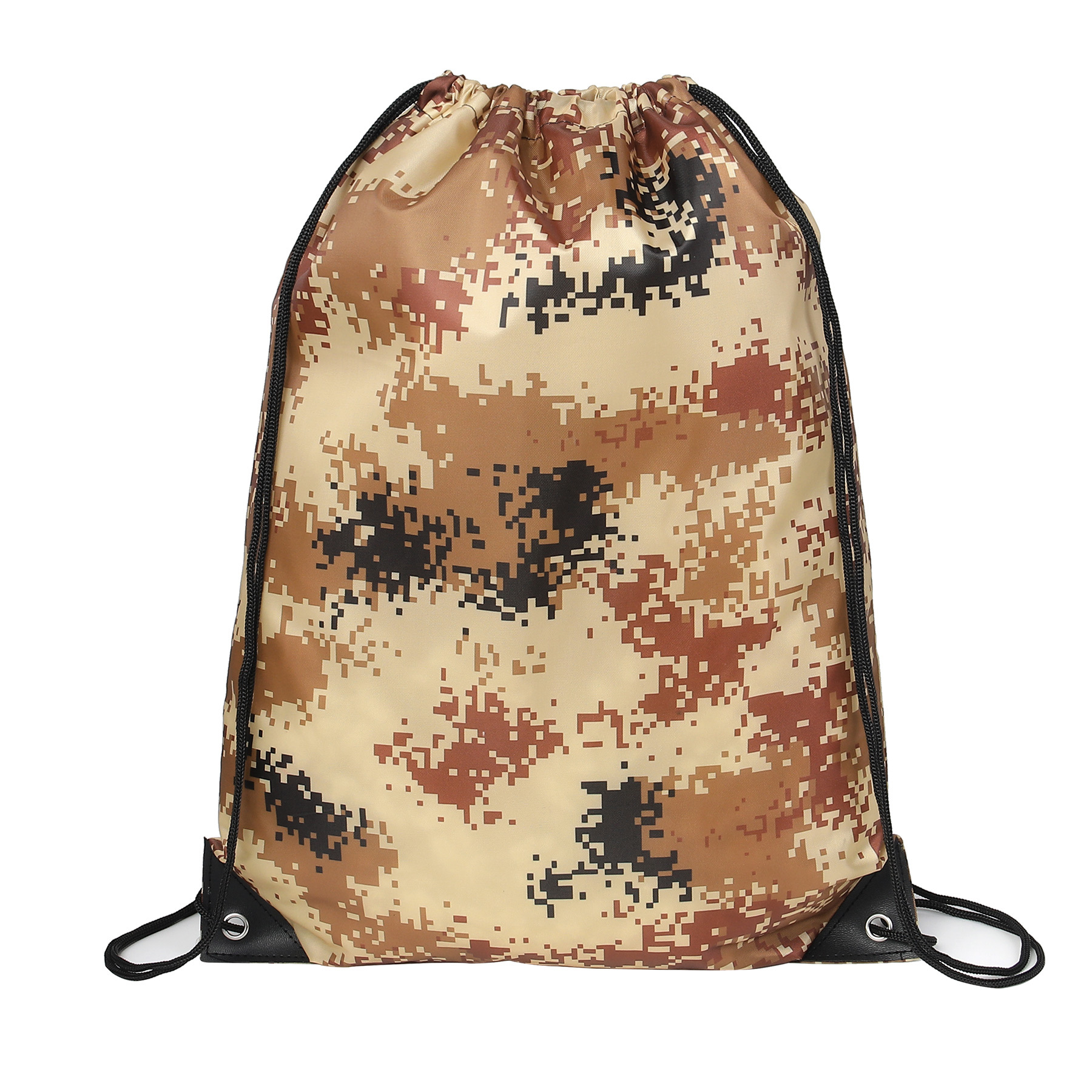 Waterproof 210D Camo Drawstring Backpack