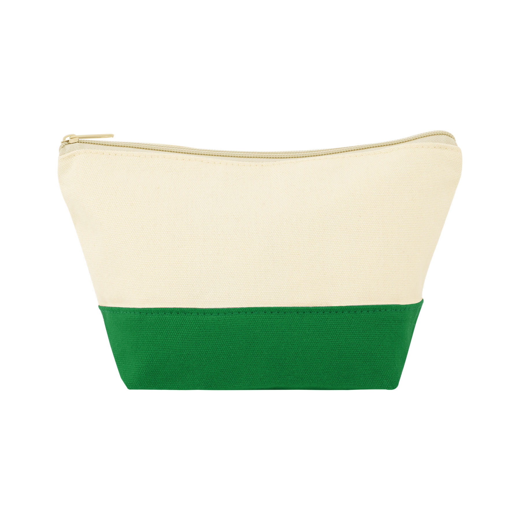 Two-Tone Canvas Makeup Pouch