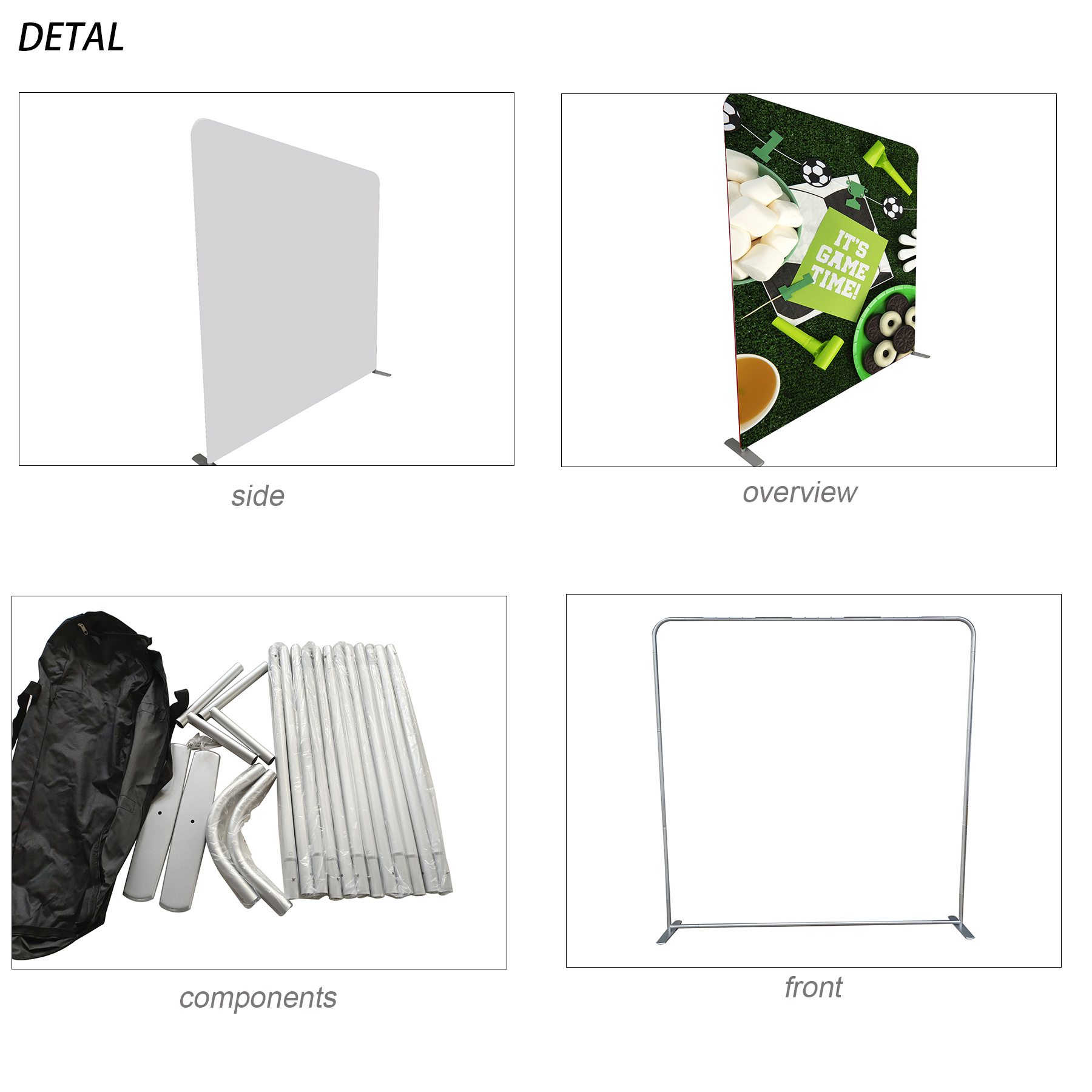 8ft Pillowcase Backdrop Display Kit