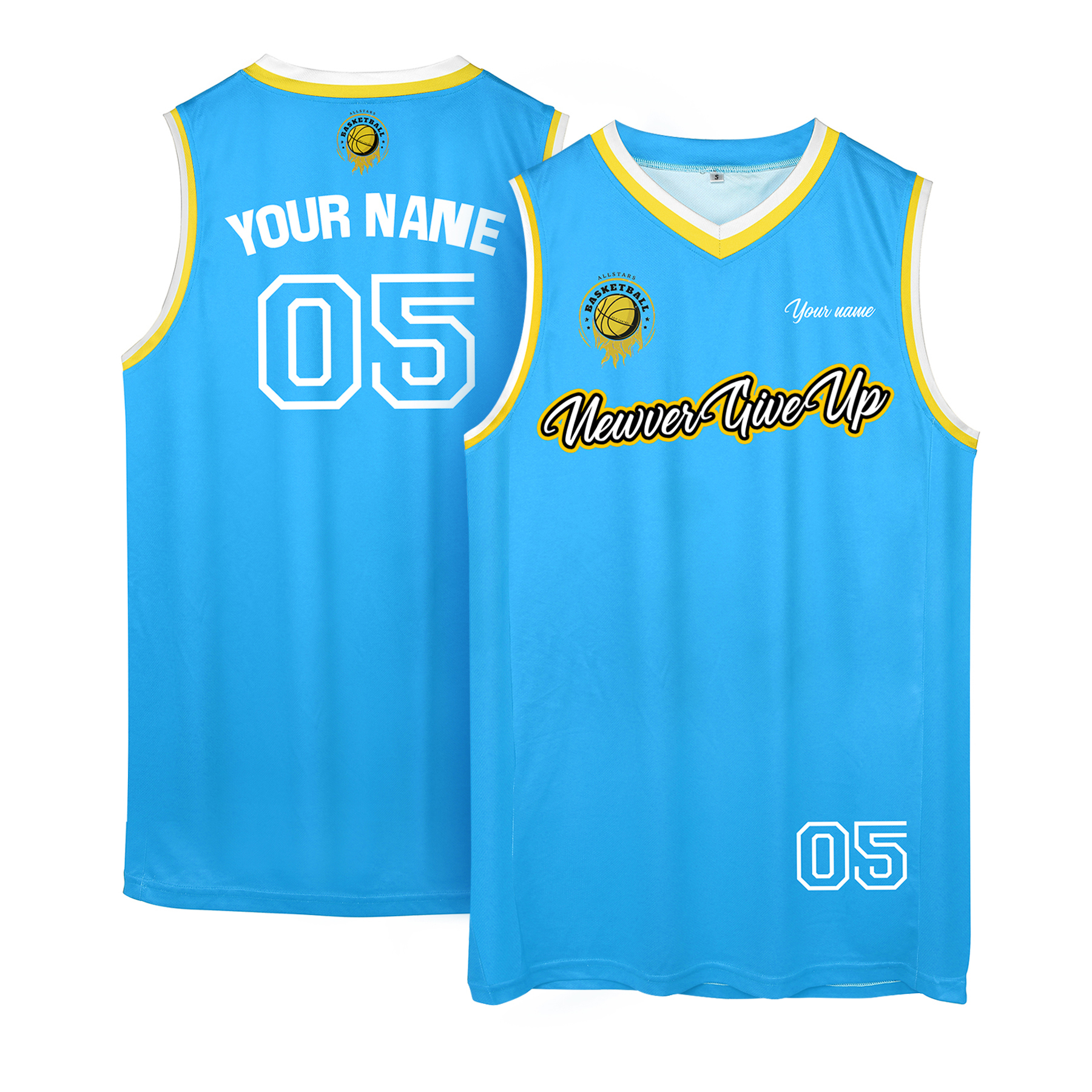 Custom Full-Color Sublimated Basketball Jersey