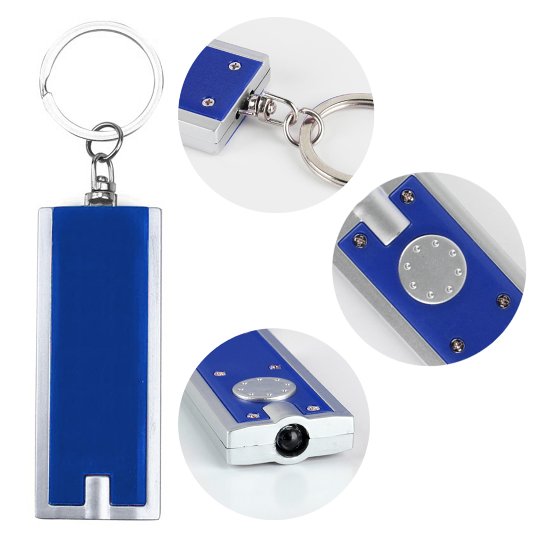 Ultra-Bright LED Flashlight With Swivel Key Chain