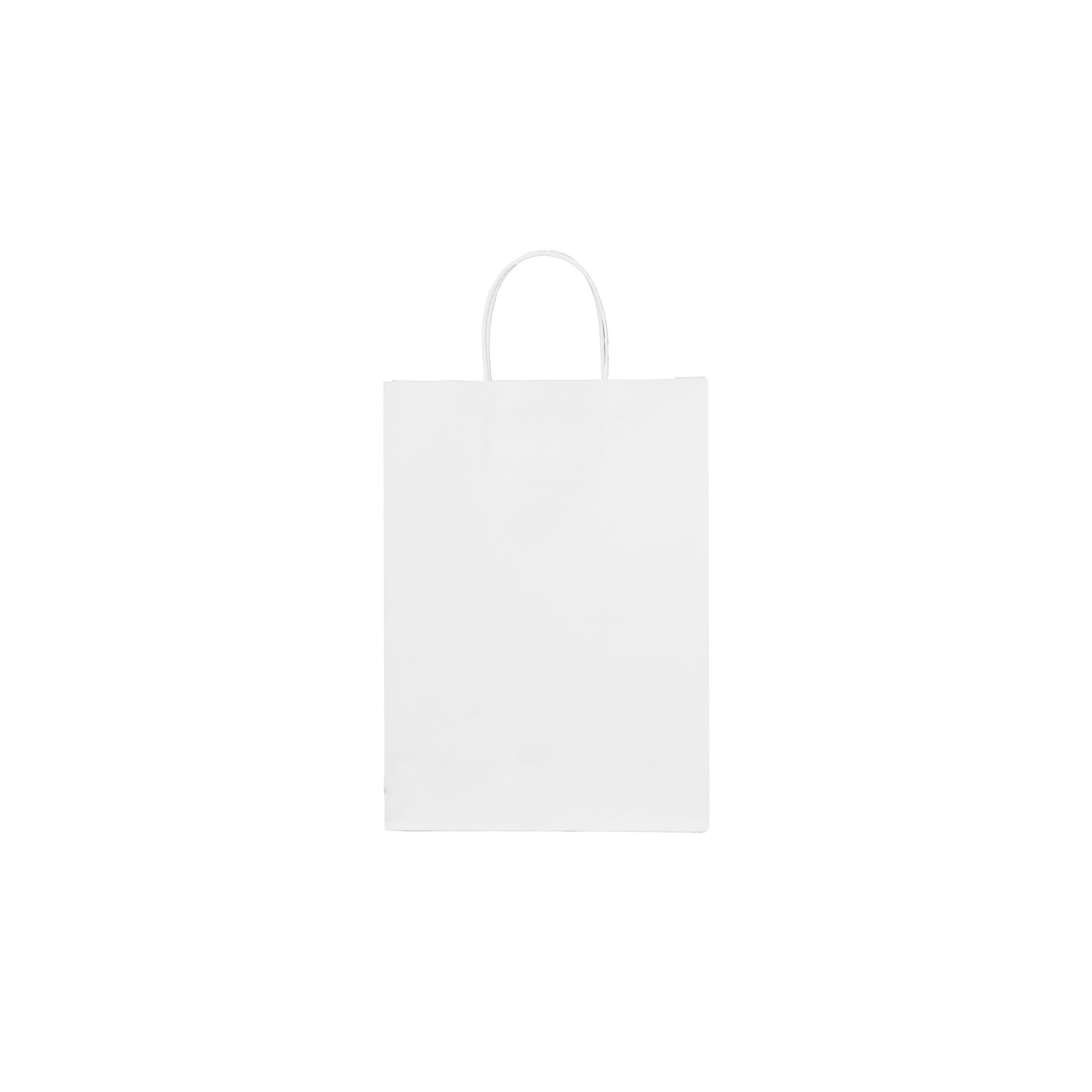 White Kraft Paper Grocery Tote Bag