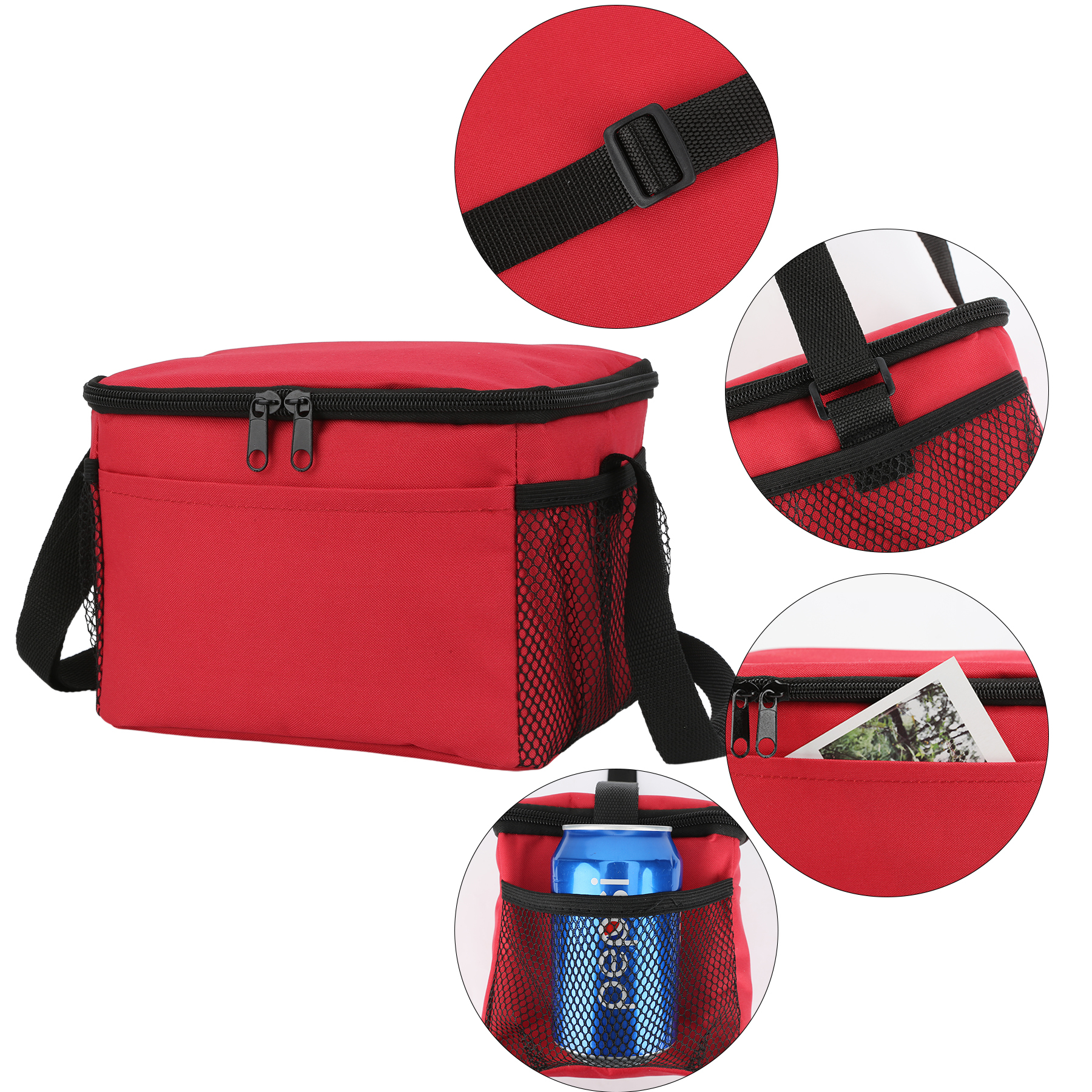 6-Can Insulated Thermal Lunch Bag