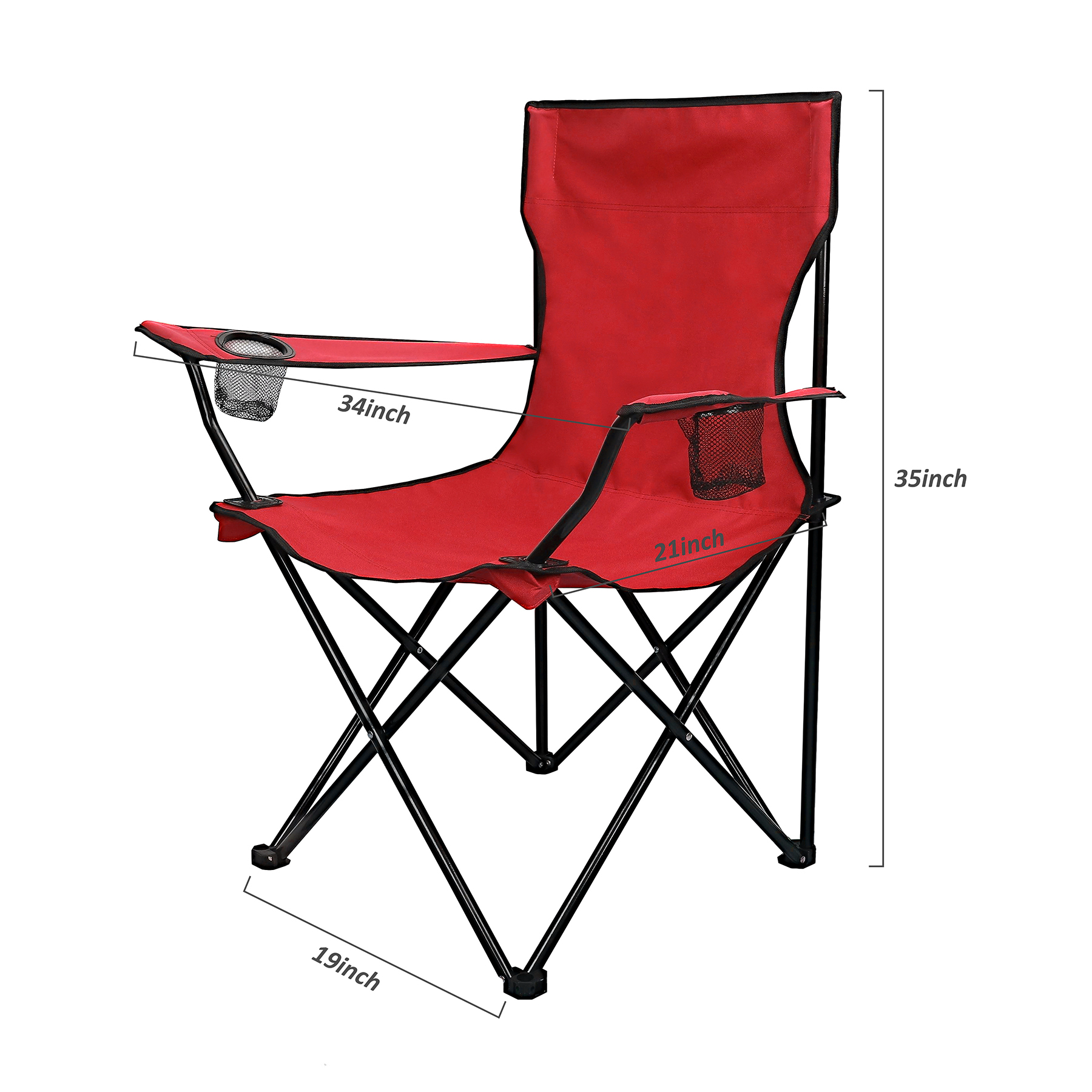 300lb Capacity Premium Camp Chair (Folding Design)