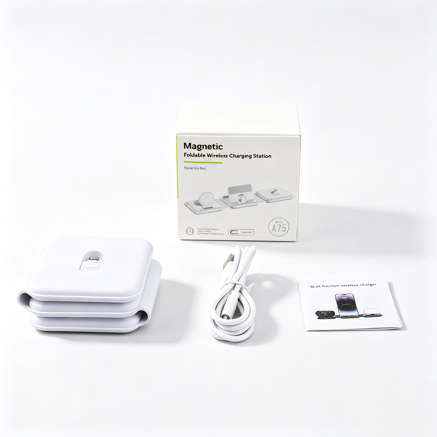 3 - in - 1 10W Charging Dock with Foldable Design