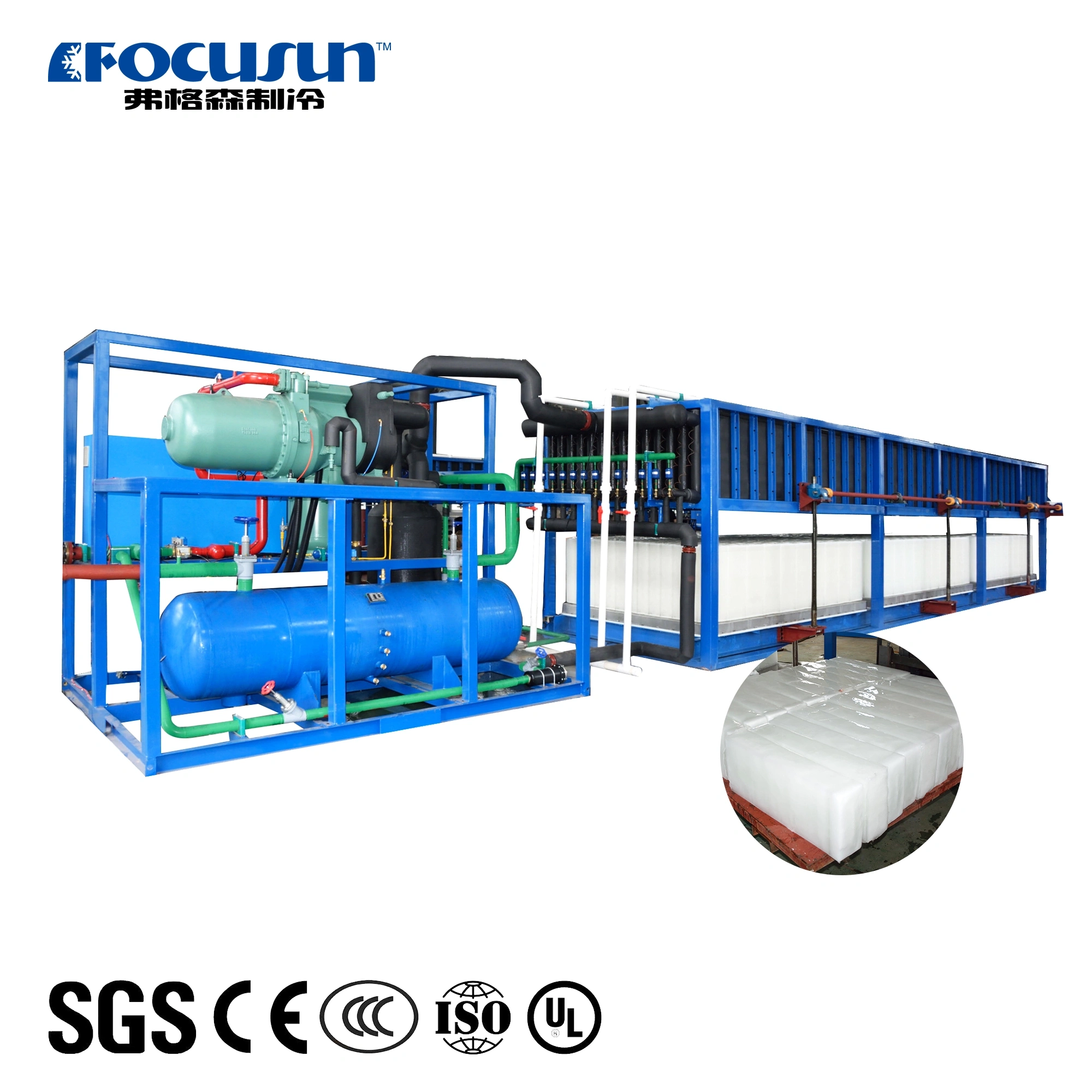 20 Tons/Day Direct Cooling Block Ice Machine