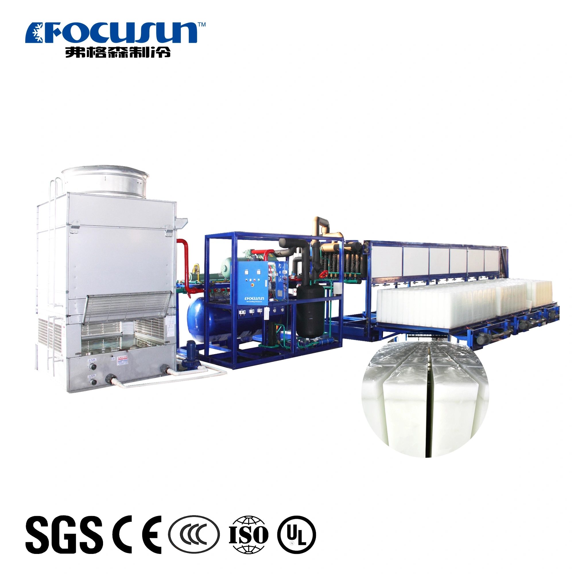 25 Tons/Day Direct Cooling Block Ice Machine