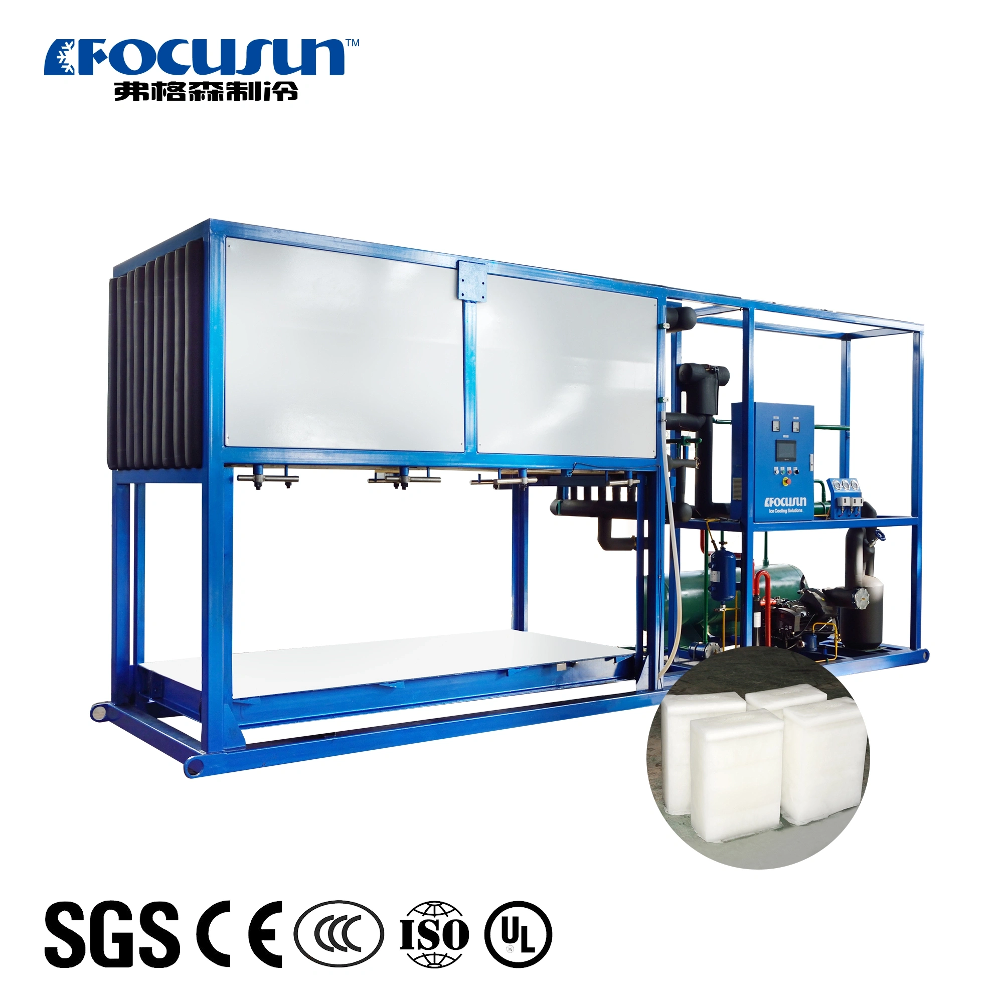5 Tons/Day Direct Cooling Block Ice Machine