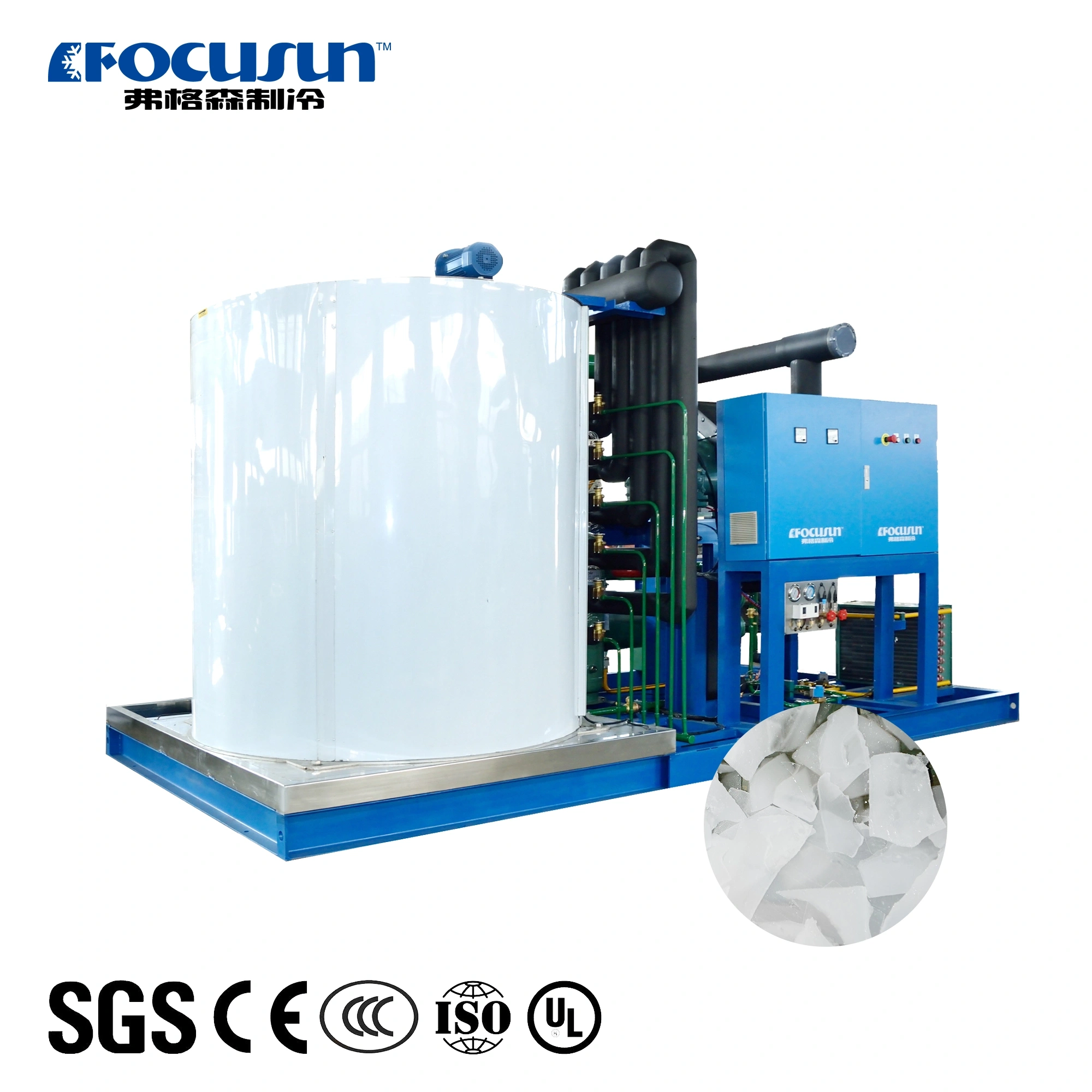 20 Tons/Day Fresh Water Flake Ice Machine