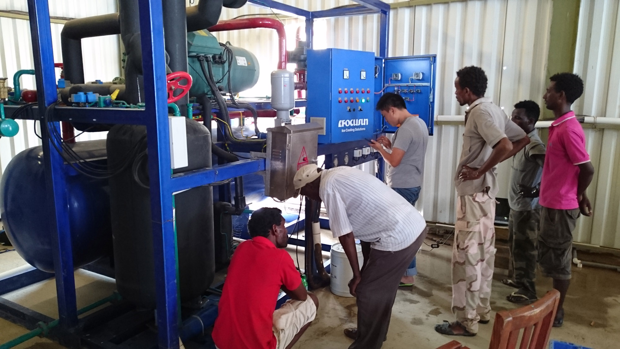 how is flake ice made