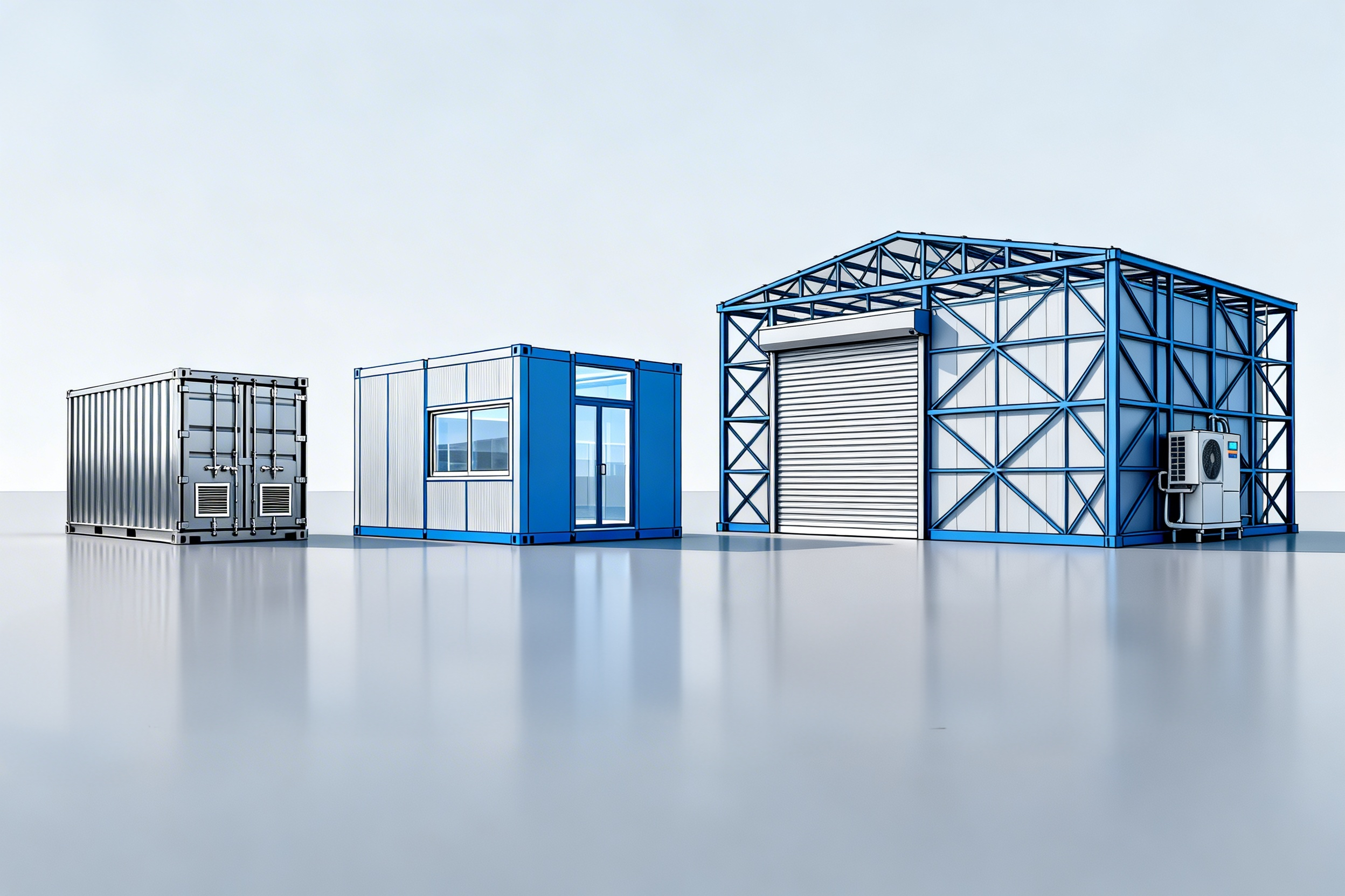 Cold room with three temperature specifications for preservation, refrigeration, and freezing storage