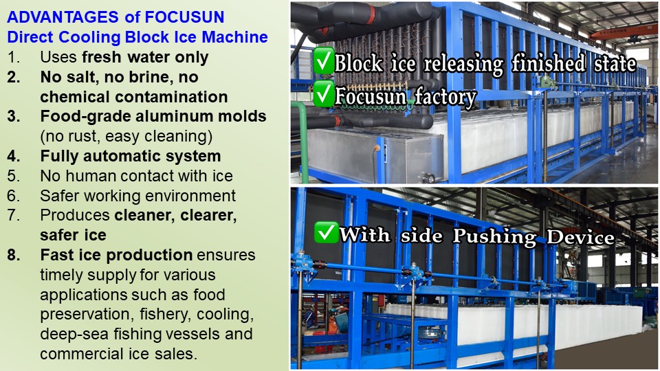 Introduction to industrial block ice featuring high-density solid blocks designed for long-duration cooling and endurance.