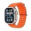 Rugged Titanium Case with Orange Ocean Band