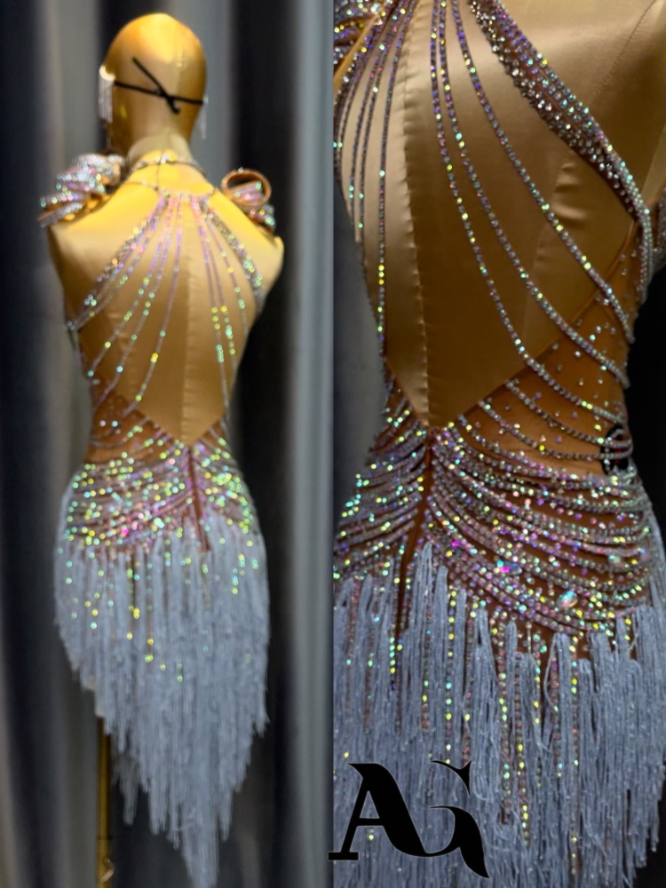 《Aurora Iceland》Crystal Shining Latin Skirt