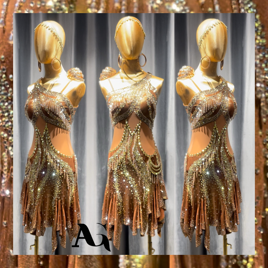 Gilded Beauty Latin dress