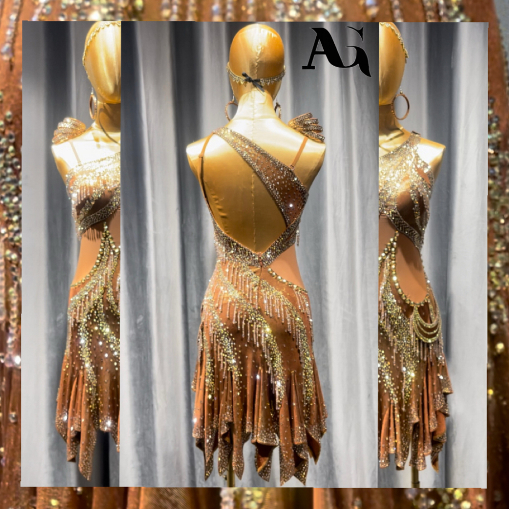 Gilded Beauty Latin dress