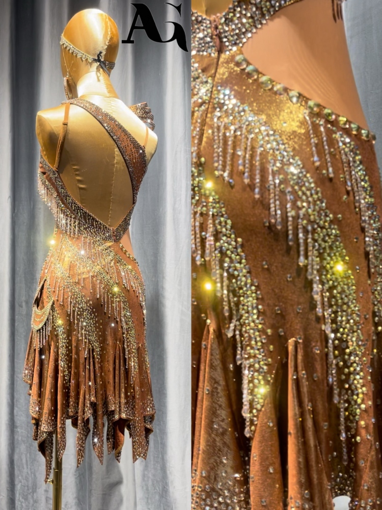 Gilded Beauty Latin dress