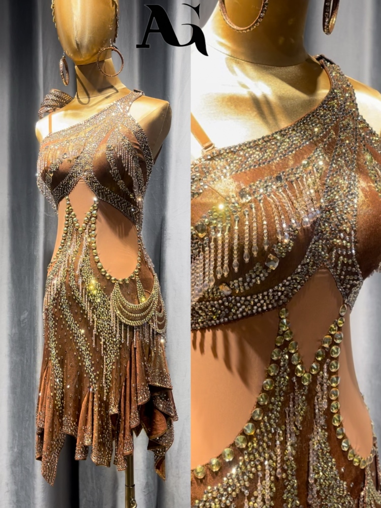 Gilded Beauty Latin dress