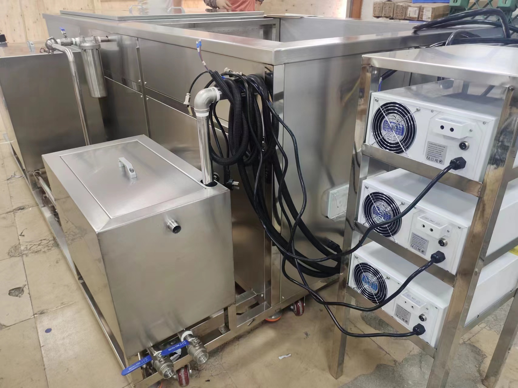 BestSonicBath/Large Ultrasonic Cleaner Machine Two Tanks With Spraying Filter System