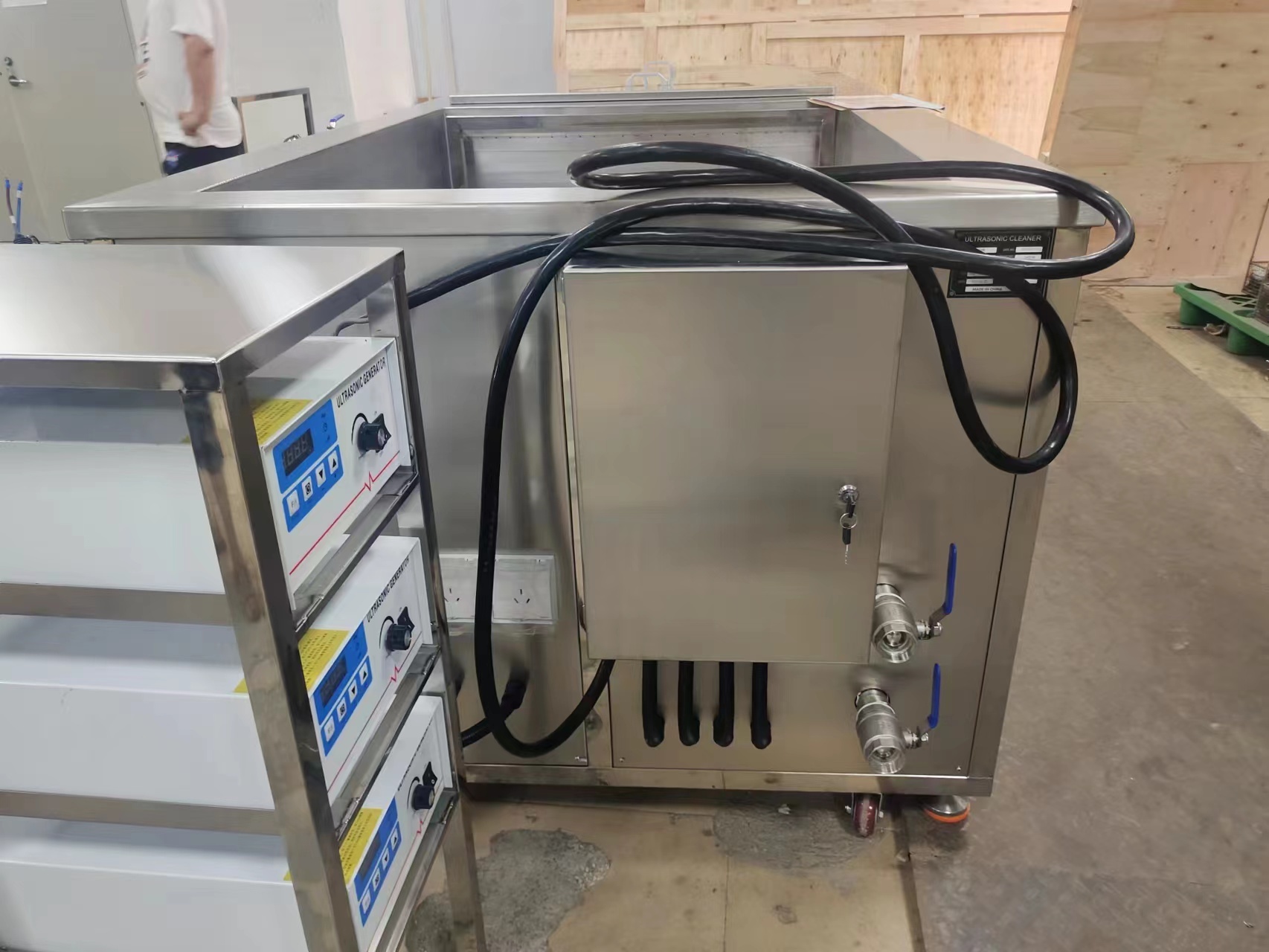 BestSonicBath/Large Ultrasonic Cleaner Machine Two Tanks With Spraying Filter System