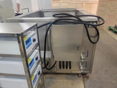 BestSonicBath/Duża ultradźwiękowa maszyna czyszcząca z dwoma zbiornikami i systemem filtrów natryskowych