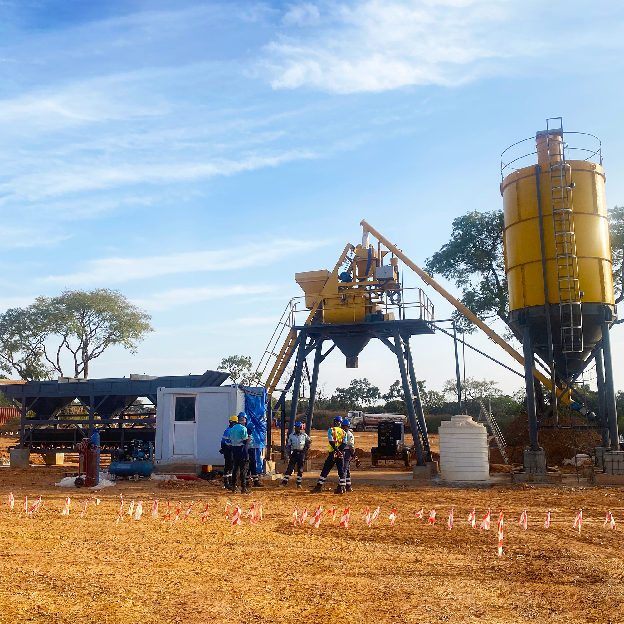 HZS25/35 Stationary Concrete Batching Plant