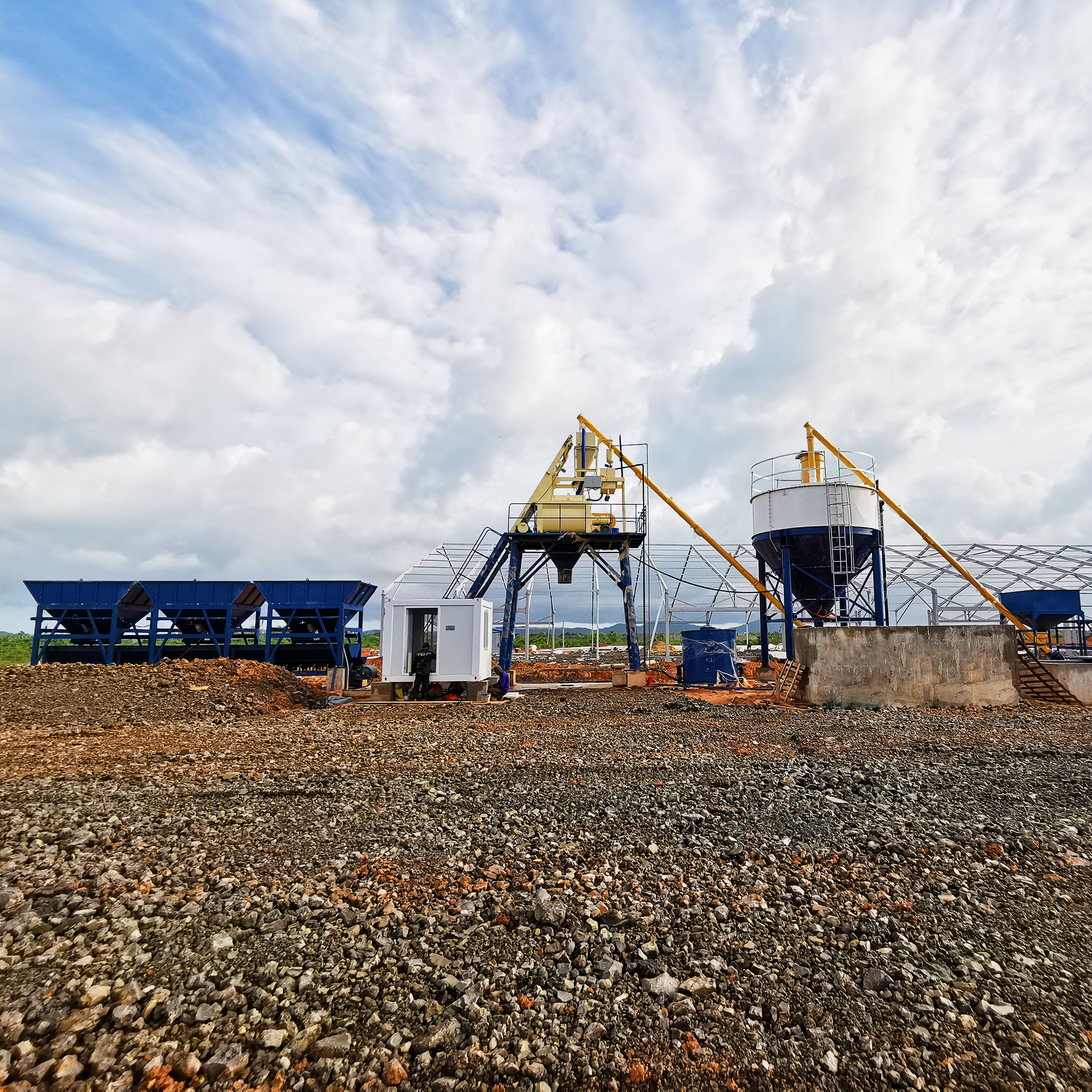 HZS50 Stationary Concrete Batching Plant