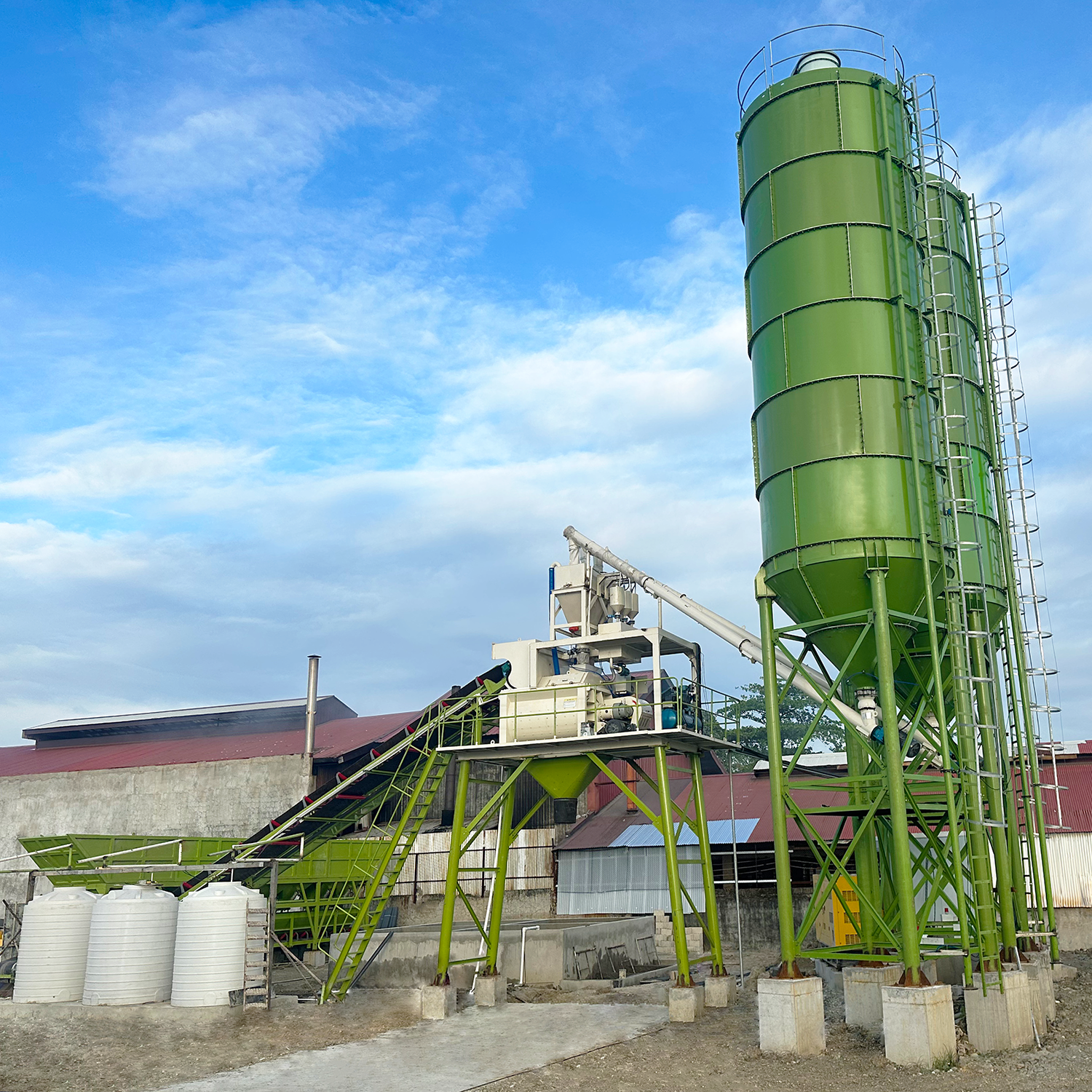 HLS60 Stationary Concrete Batching Plant