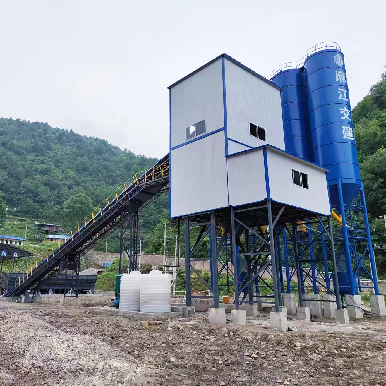 HLS120 Stationary Concrete batching plant