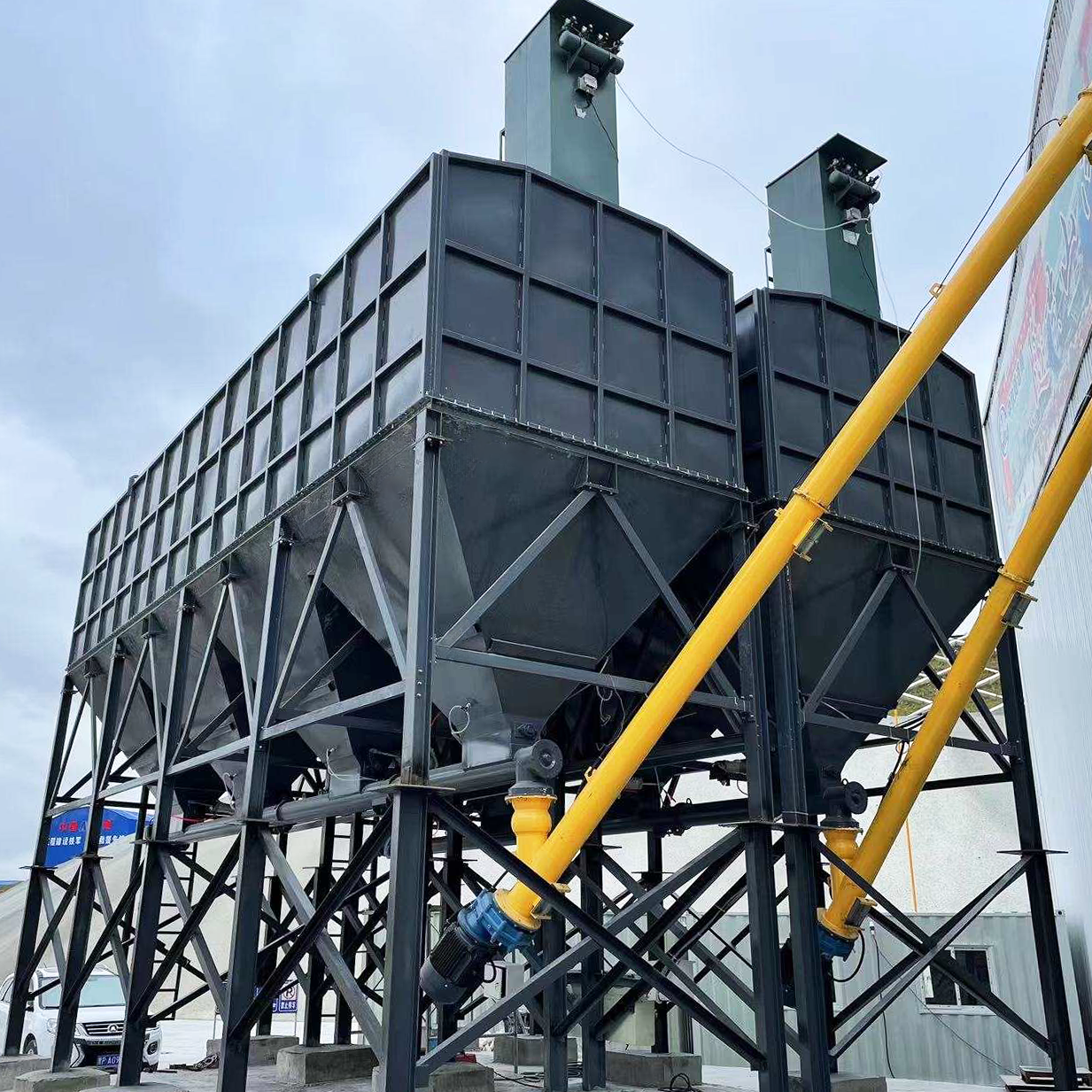 100 tons horizontal cement silo