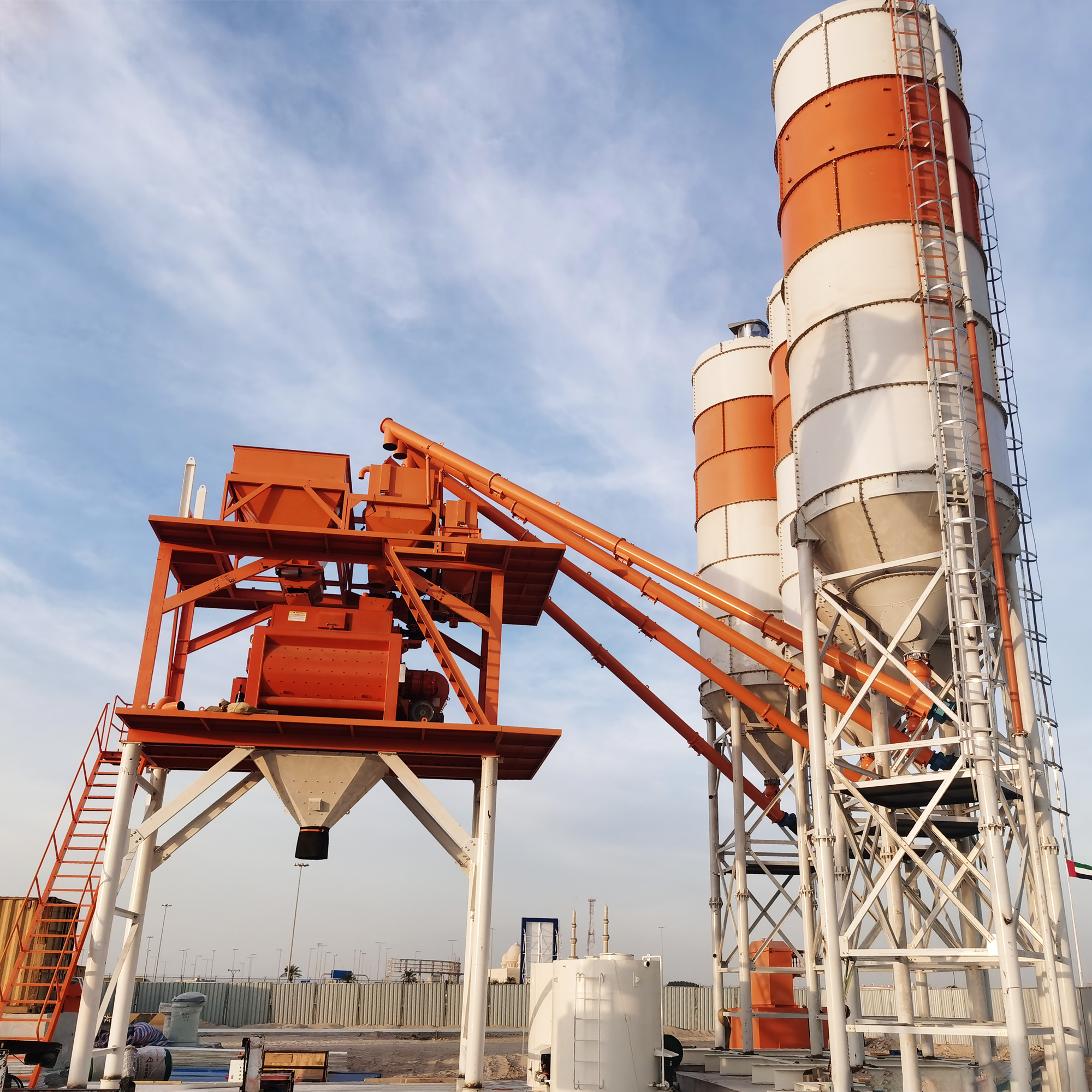 100tons Bolted Cement Silo With WAM Dust Collector