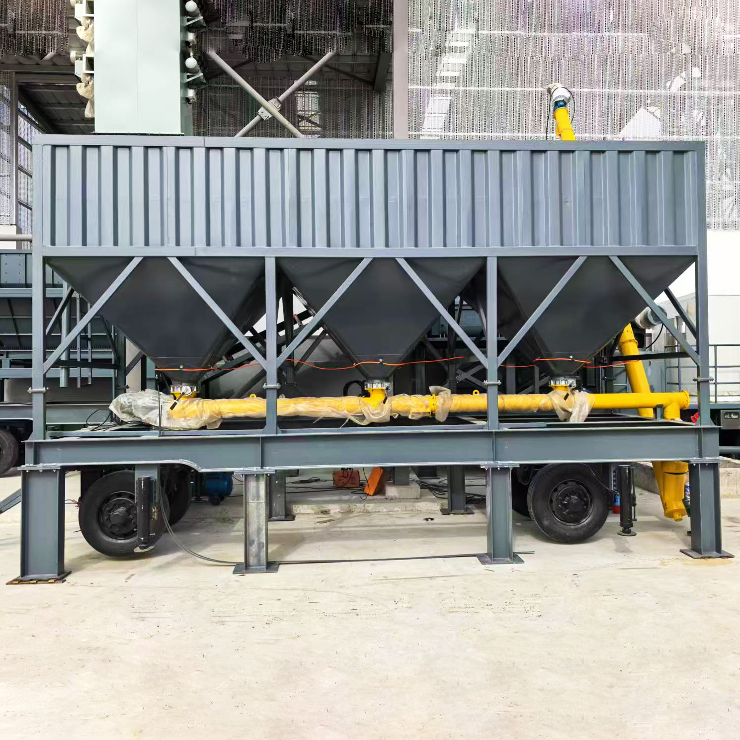 Movable Horizontal Cement Silo
