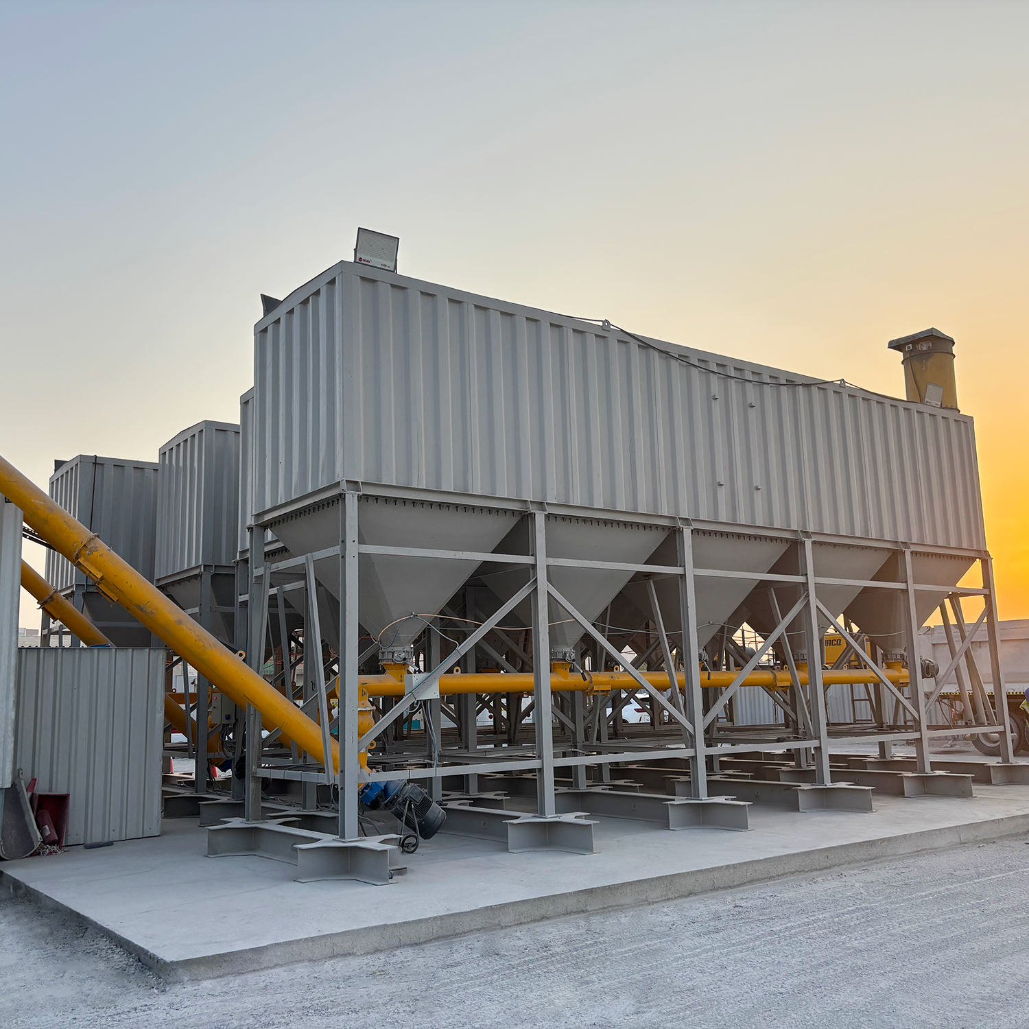 100 tons horizontal cement silo