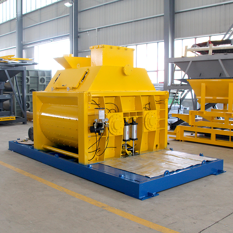JS1000 twin shaft concrete mixer