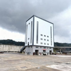Double 240cubic meters model ready mix concrete batching plant