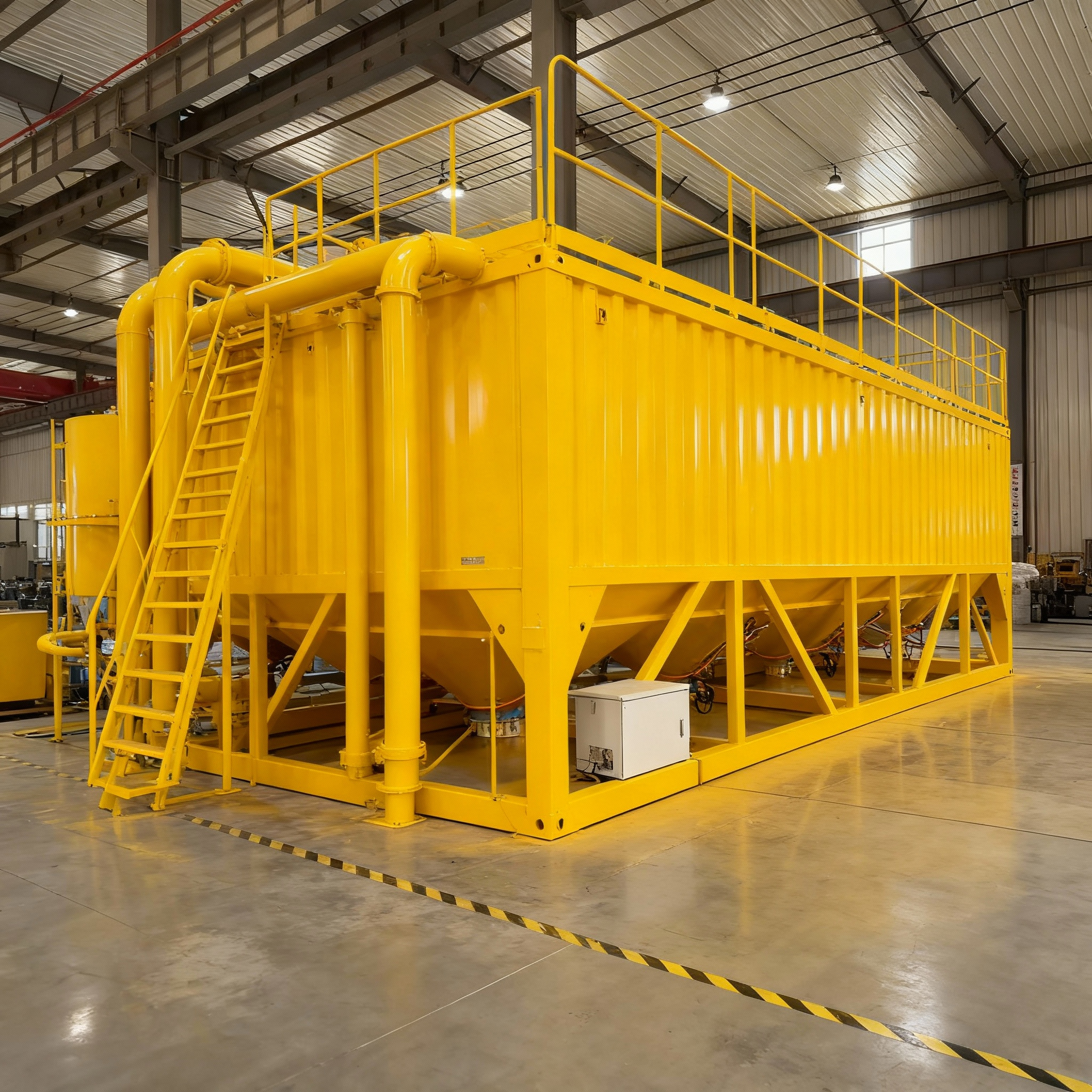 60Tons Container Model Horizontal cement silo