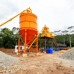 HZS50 Skip Bucket Model Concrete Mixing Station