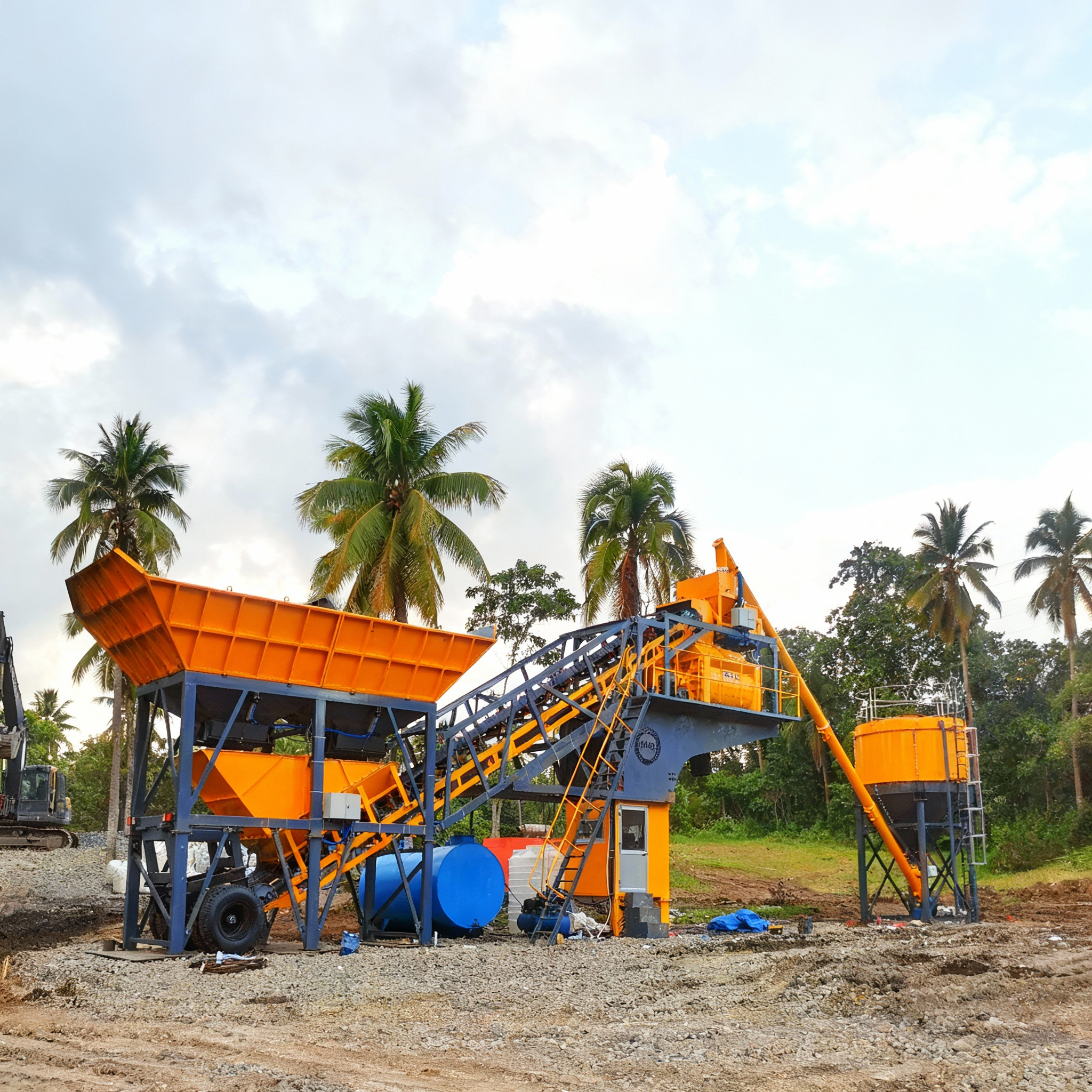 YHZS40 Portable Concrete Plant
