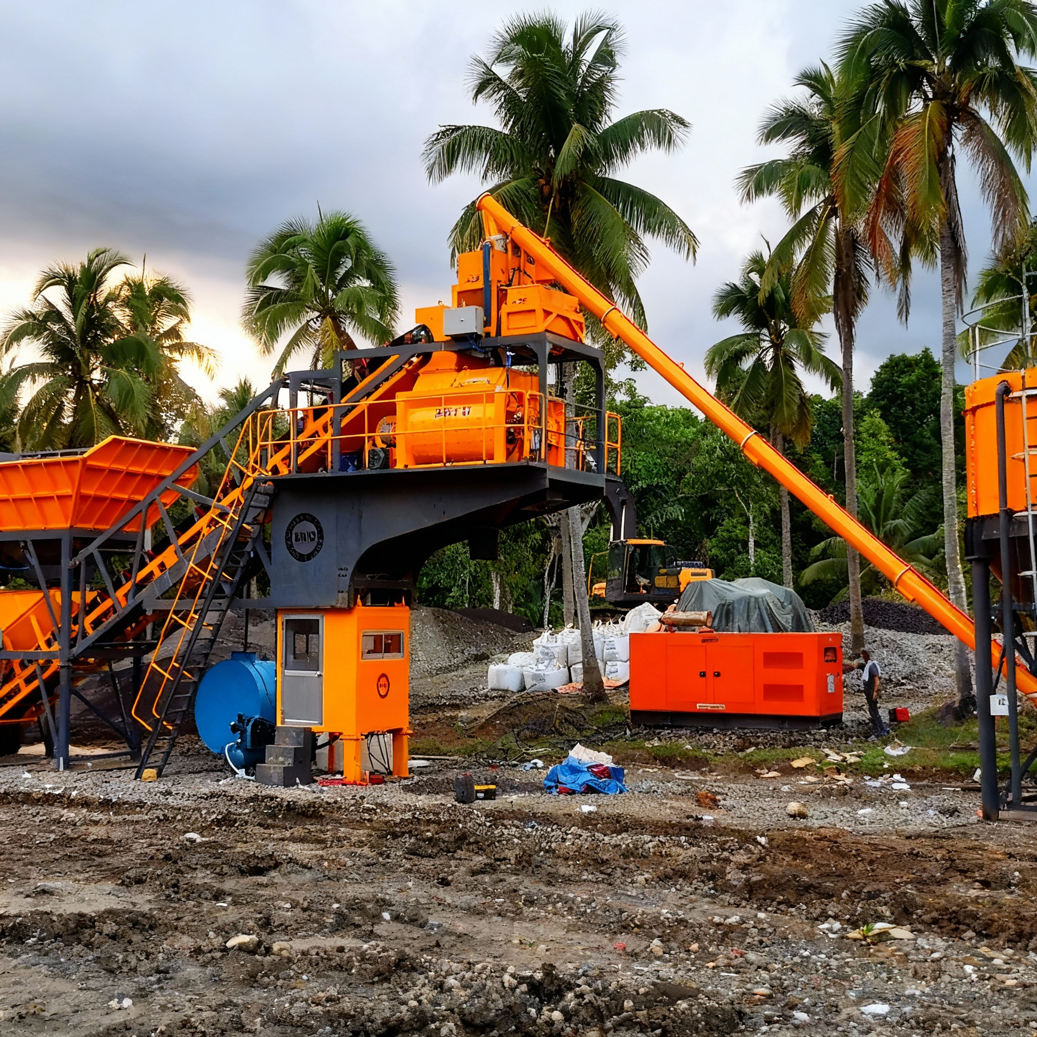 YHZS35 Model Mobile Concrete Plant
